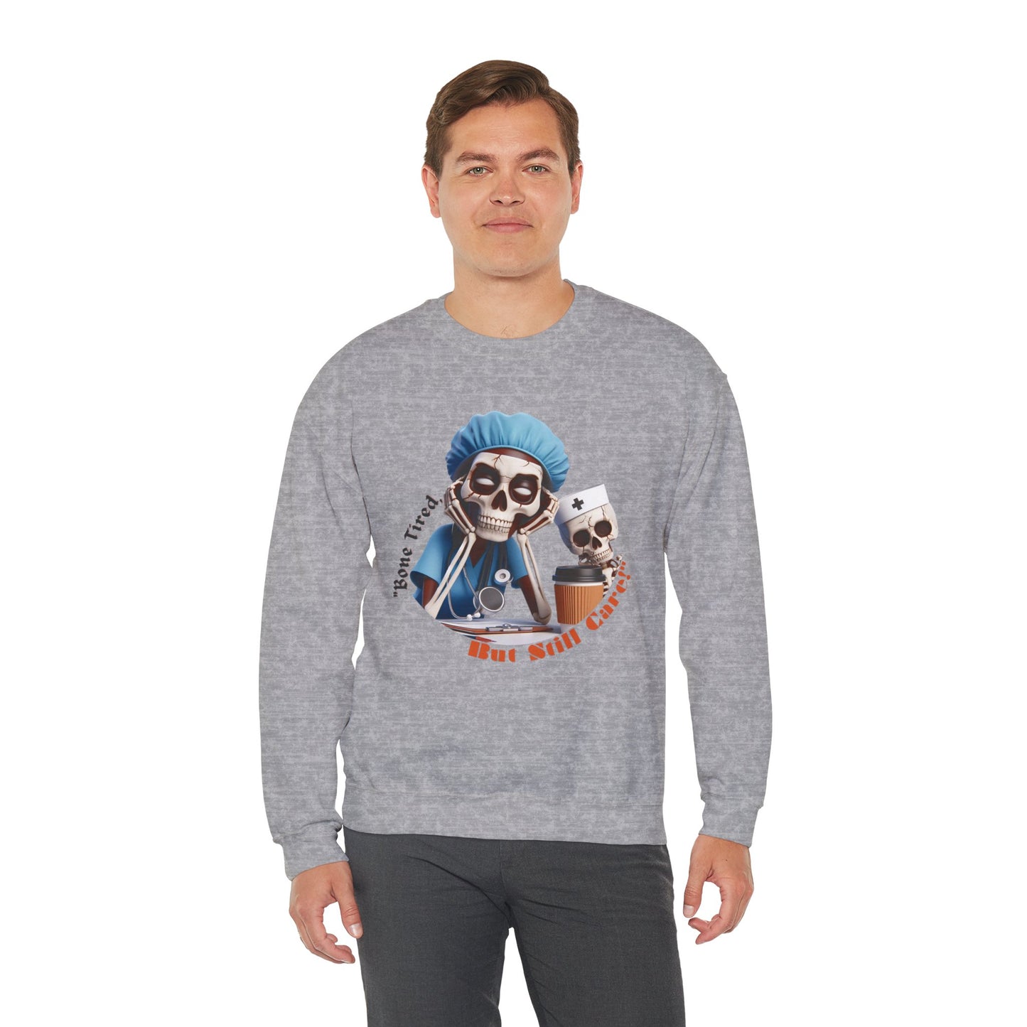 Bone Tired Unisex Heavy Blend™ Crewneck Sweatshirt