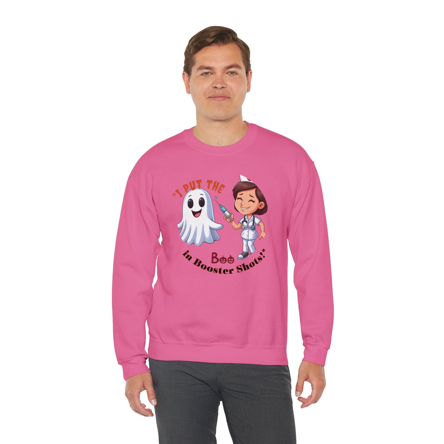 Booster Shots 1 Unisex Heavy Blend™ Crewneck Sweatshirt