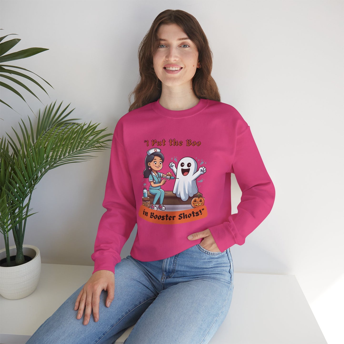 Booster Shots Unisex Heavy Blend™ Crewneck Sweatshirt