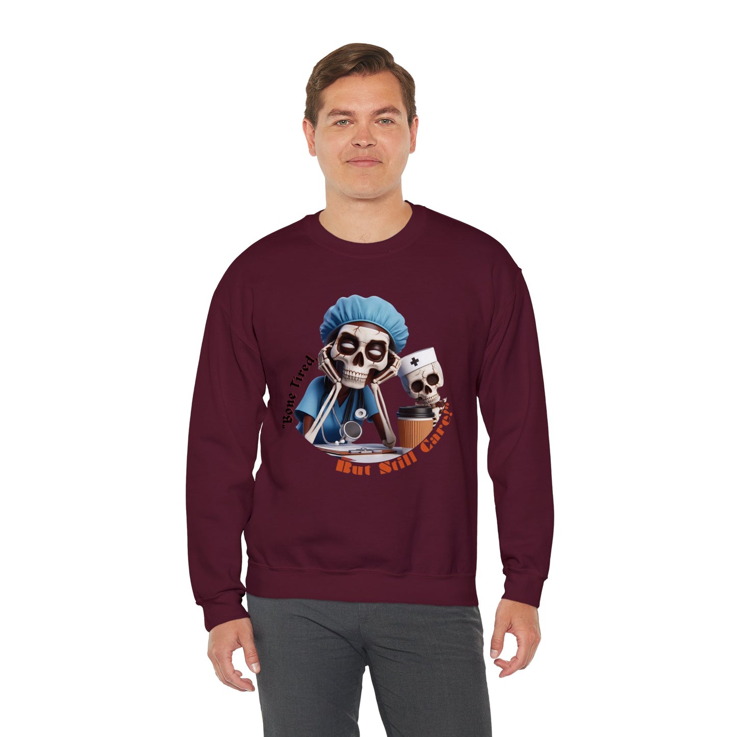 Bone Tired Unisex Heavy Blend™ Crewneck Sweatshirt