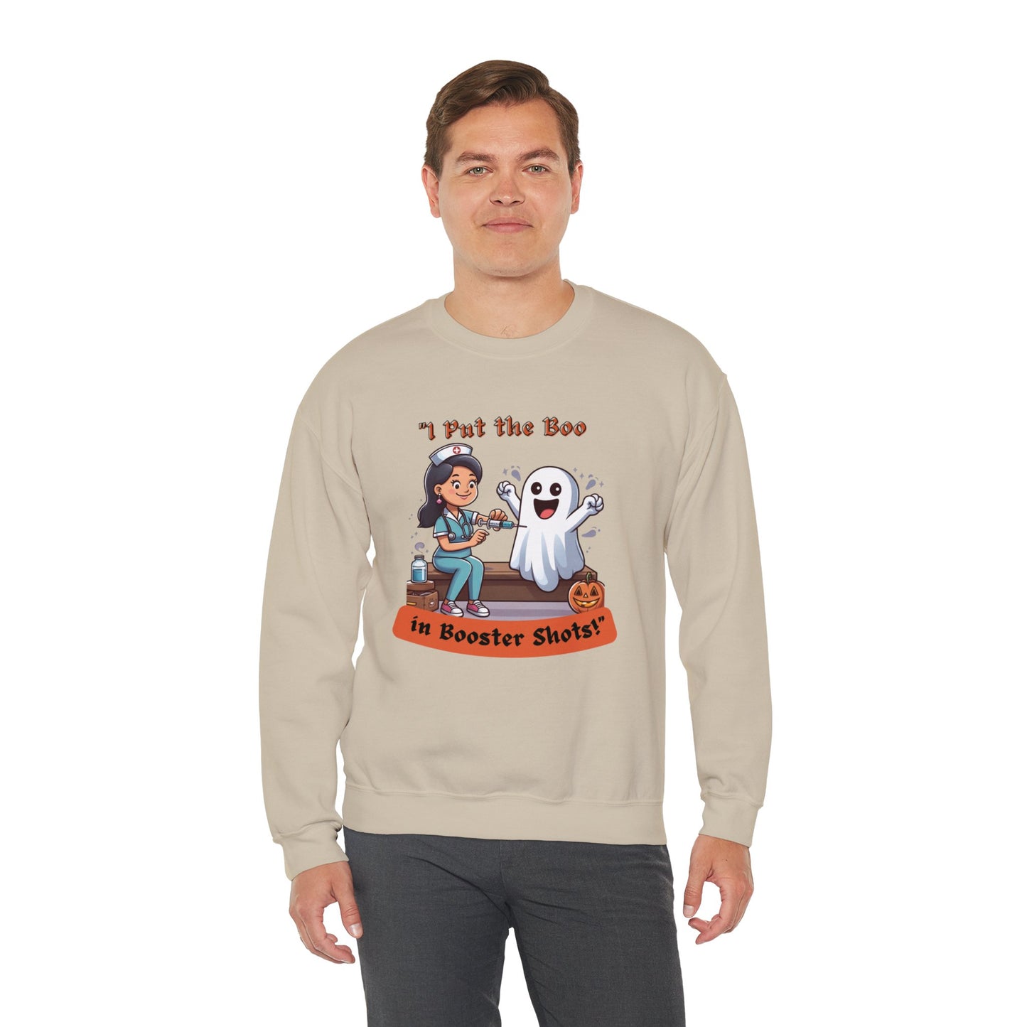 Booster Shots Unisex Heavy Blend™ Crewneck Sweatshirt