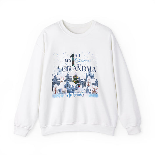 First Christmas as GrandMA Holiday Unisex Sweatshirt