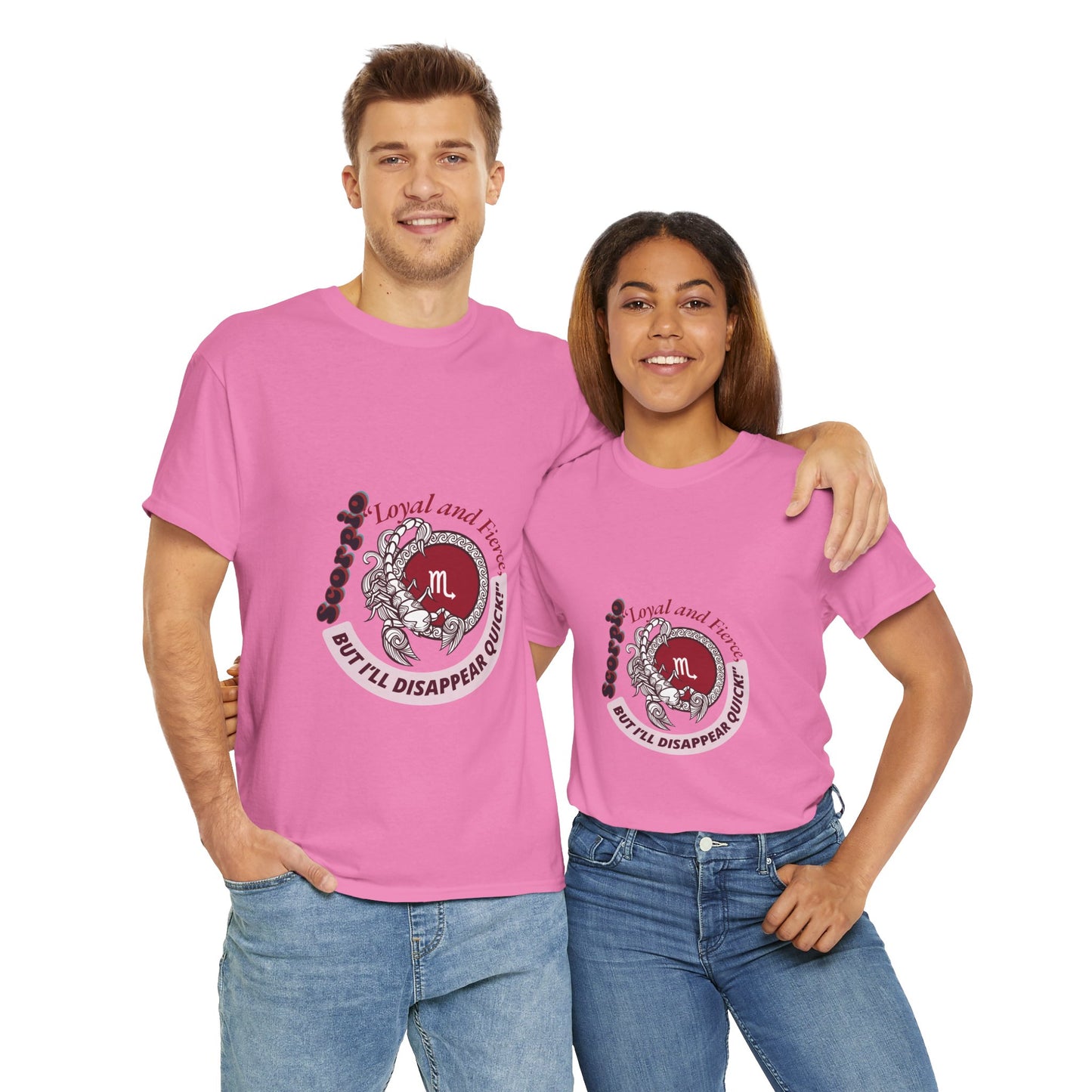 Scorpio Loyal and Fierce T- Shirt Unisex Heavy Cotton Tee