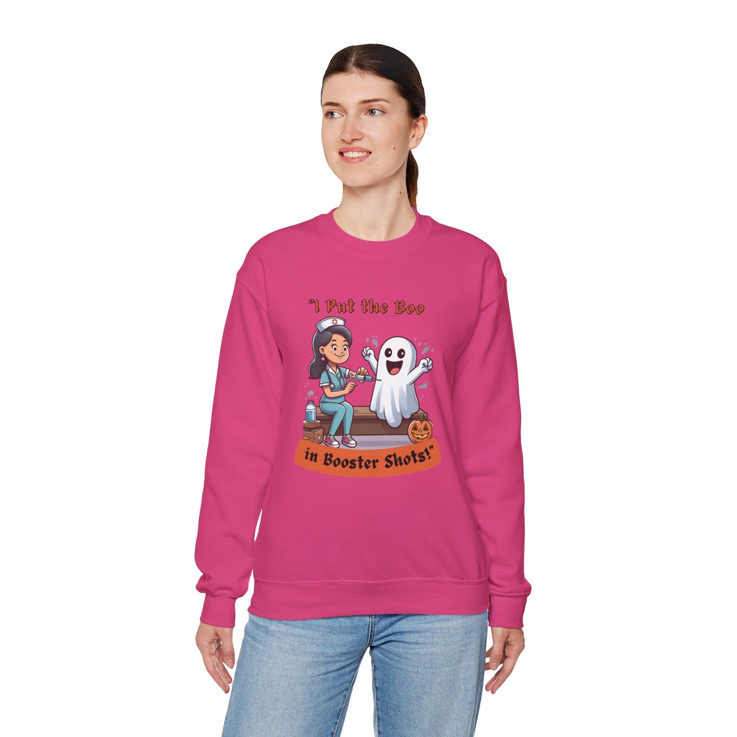 Booster Shots Unisex Heavy Blend™ Crewneck Sweatshirt