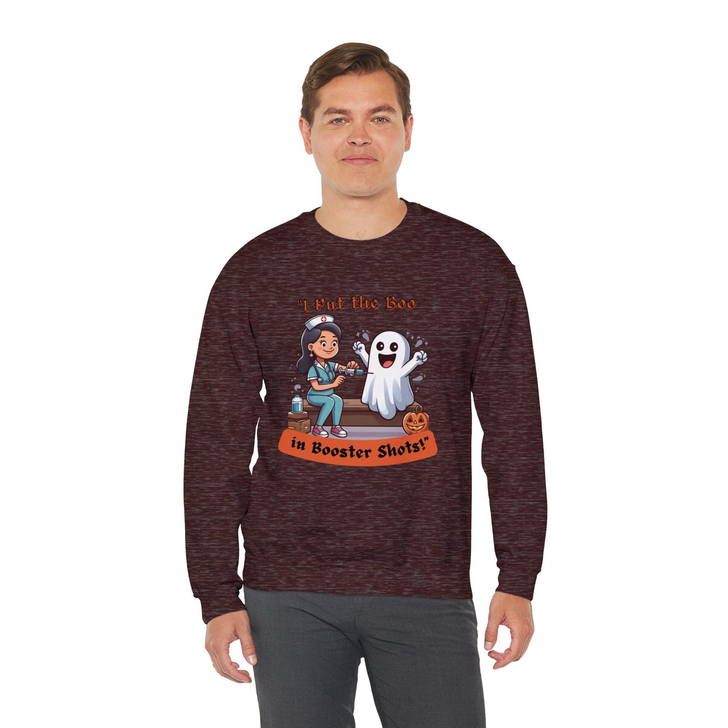 Booster Shots Unisex Heavy Blend™ Crewneck Sweatshirt