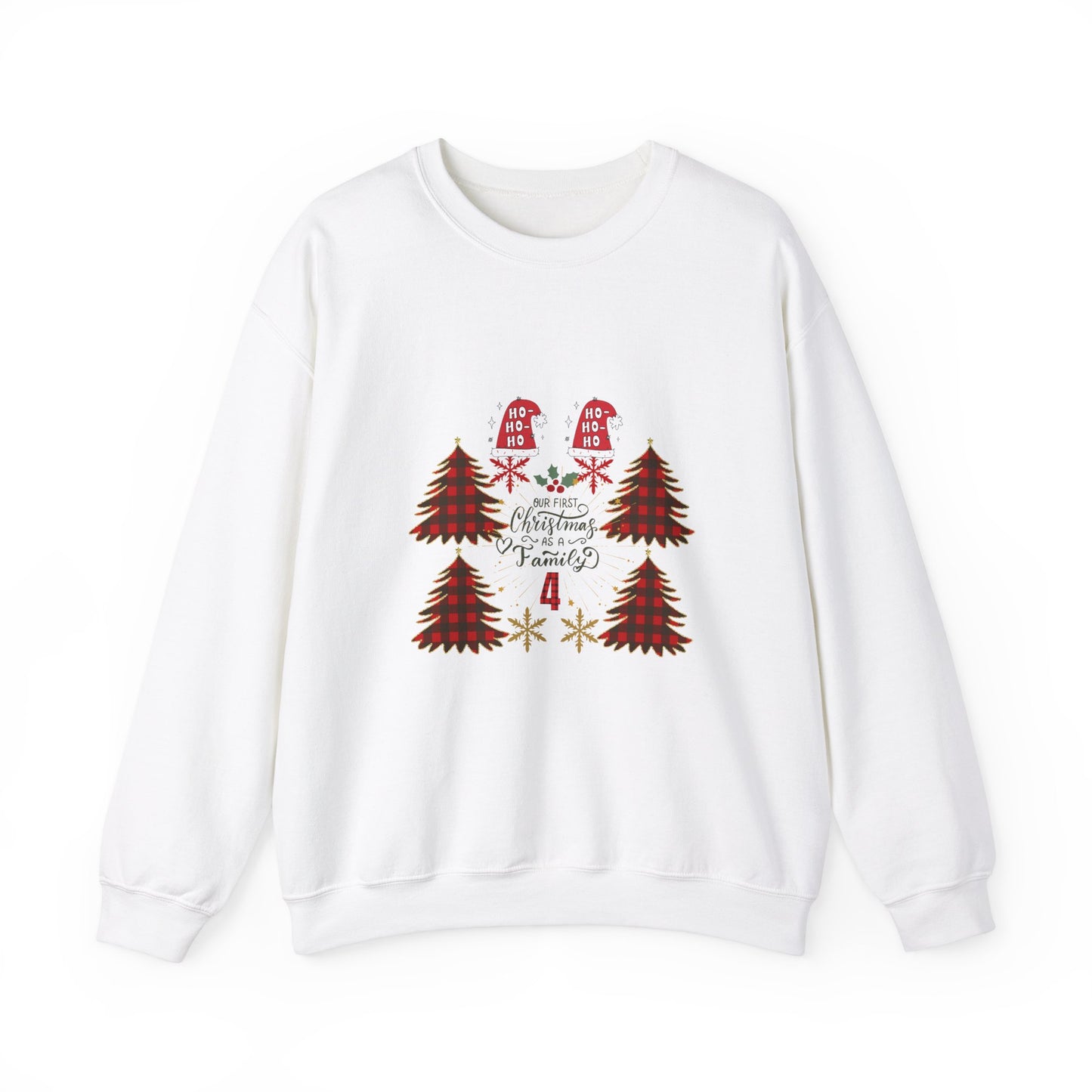 First Christmas as Family of 4 Holiday Unisex Sweatshirt