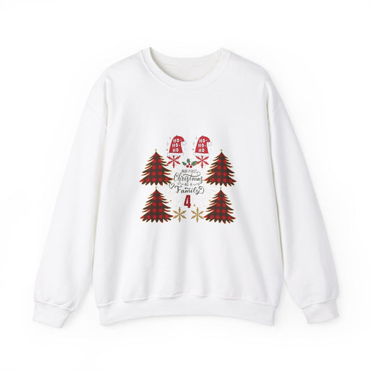 First Christmas as Family of 4 Holiday Unisex Sweatshirt