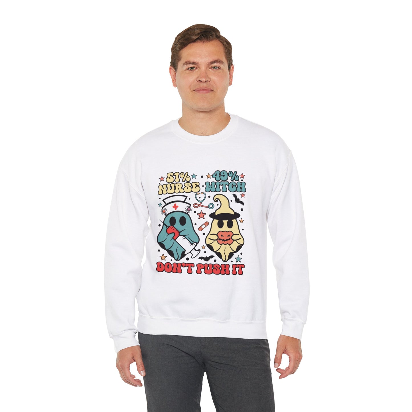 Don't Push It Unisex Heavy Blend™ Crewneck Sweatshirt