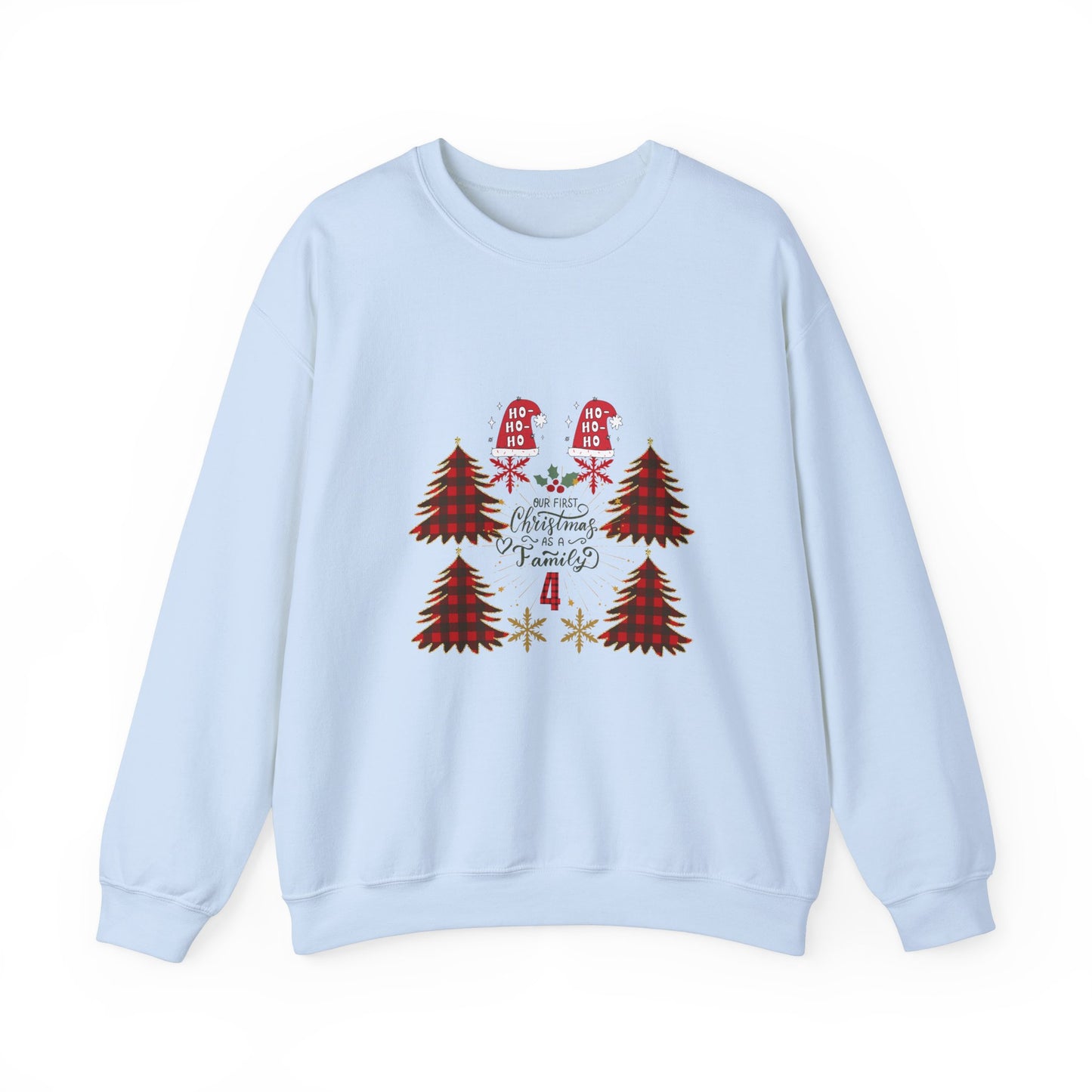 First Christmas as Family of 4 Holiday Unisex Sweatshirt