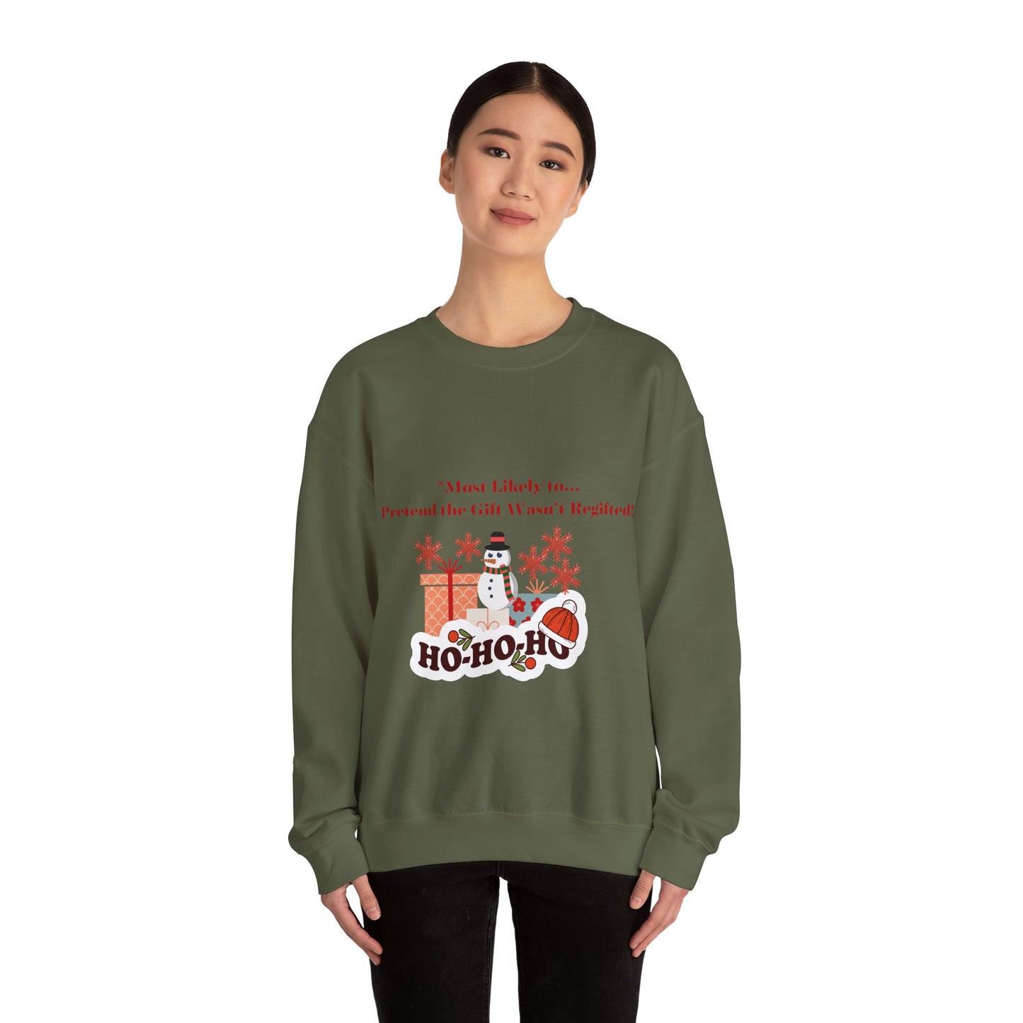 Christmas Holiday Most Likely Unisex Sweatshirt.