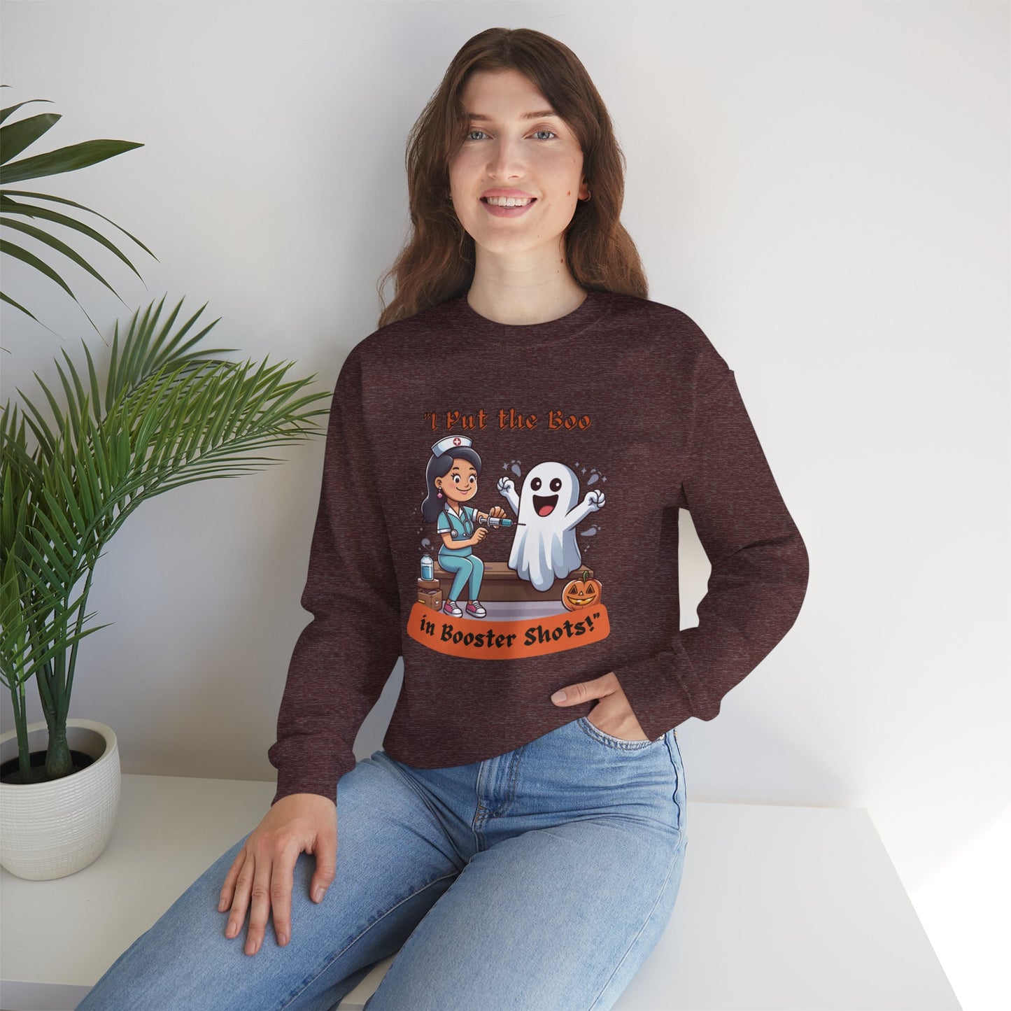 Booster Shots Unisex Heavy Blend™ Crewneck Sweatshirt