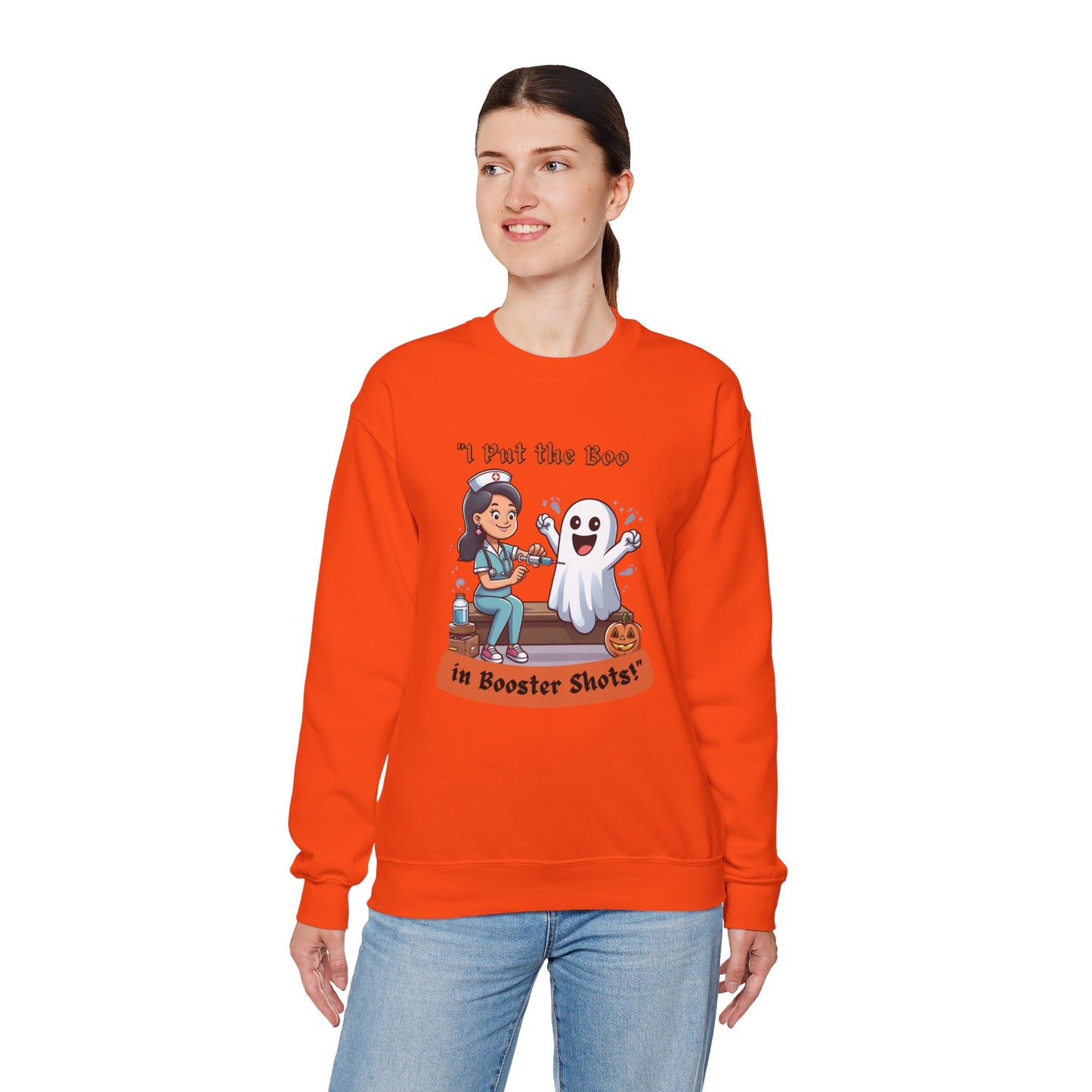 Booster Shots Unisex Heavy Blend™ Crewneck Sweatshirt