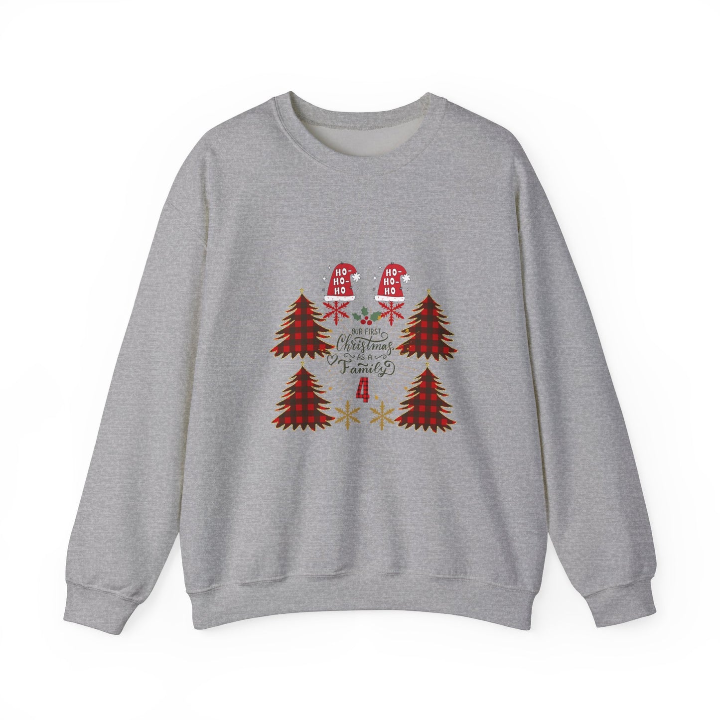 First Christmas as Family of 4 Holiday Unisex Sweatshirt