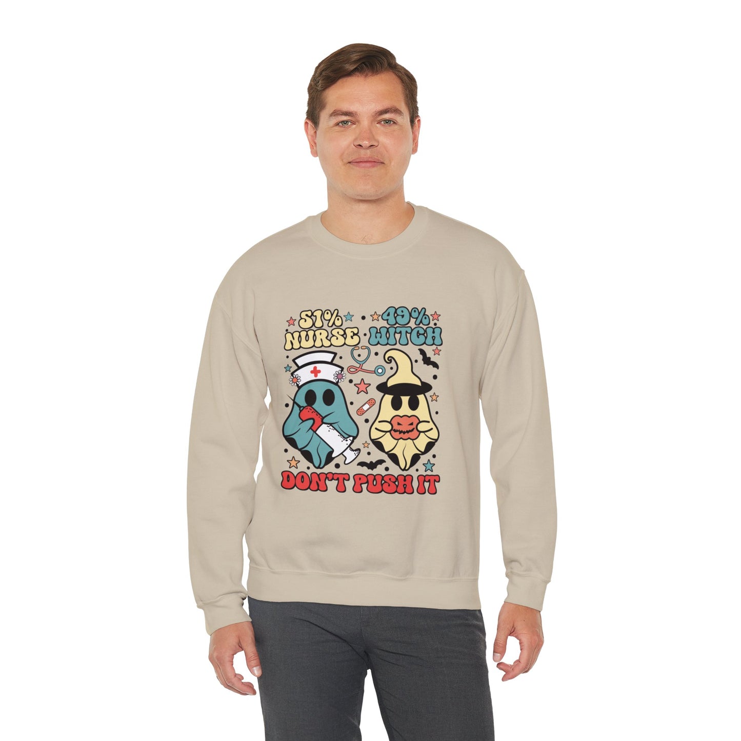 Don't Push It Unisex Heavy Blend™ Crewneck Sweatshirt