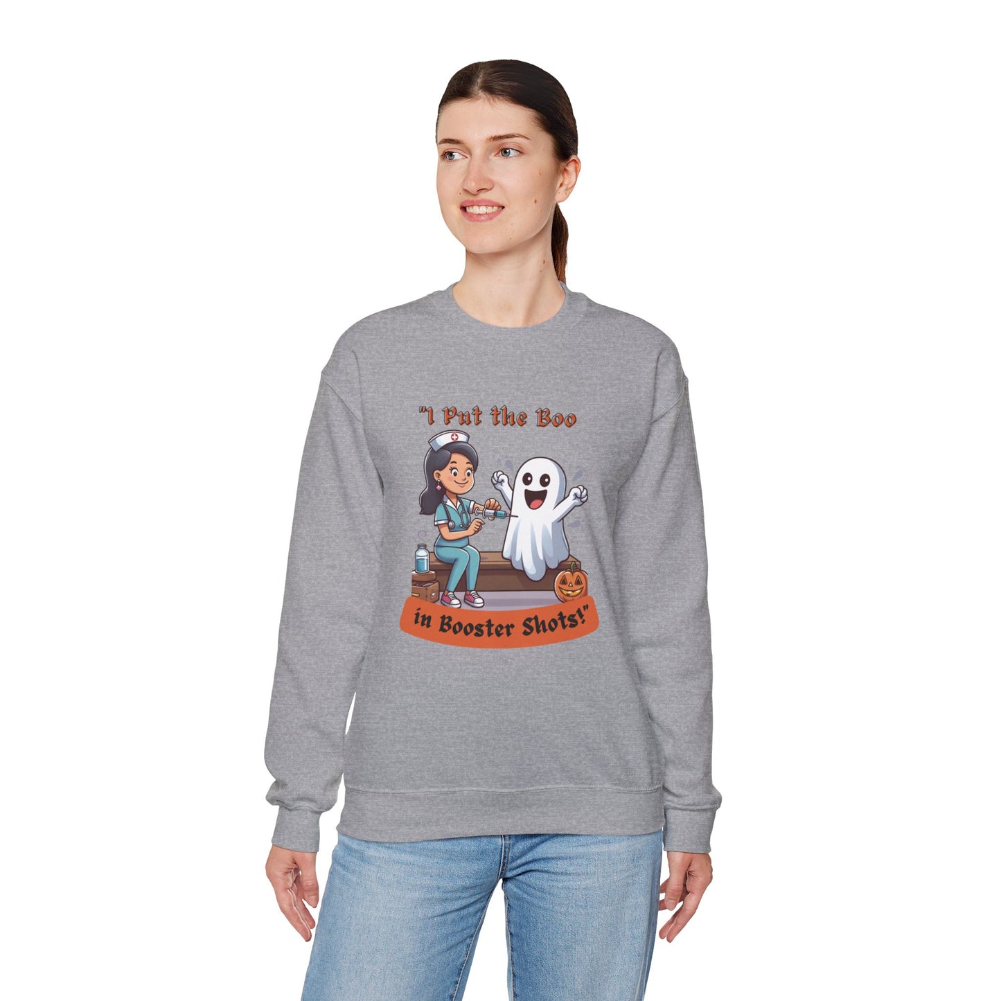 Booster Shots Unisex Heavy Blend™ Crewneck Sweatshirt