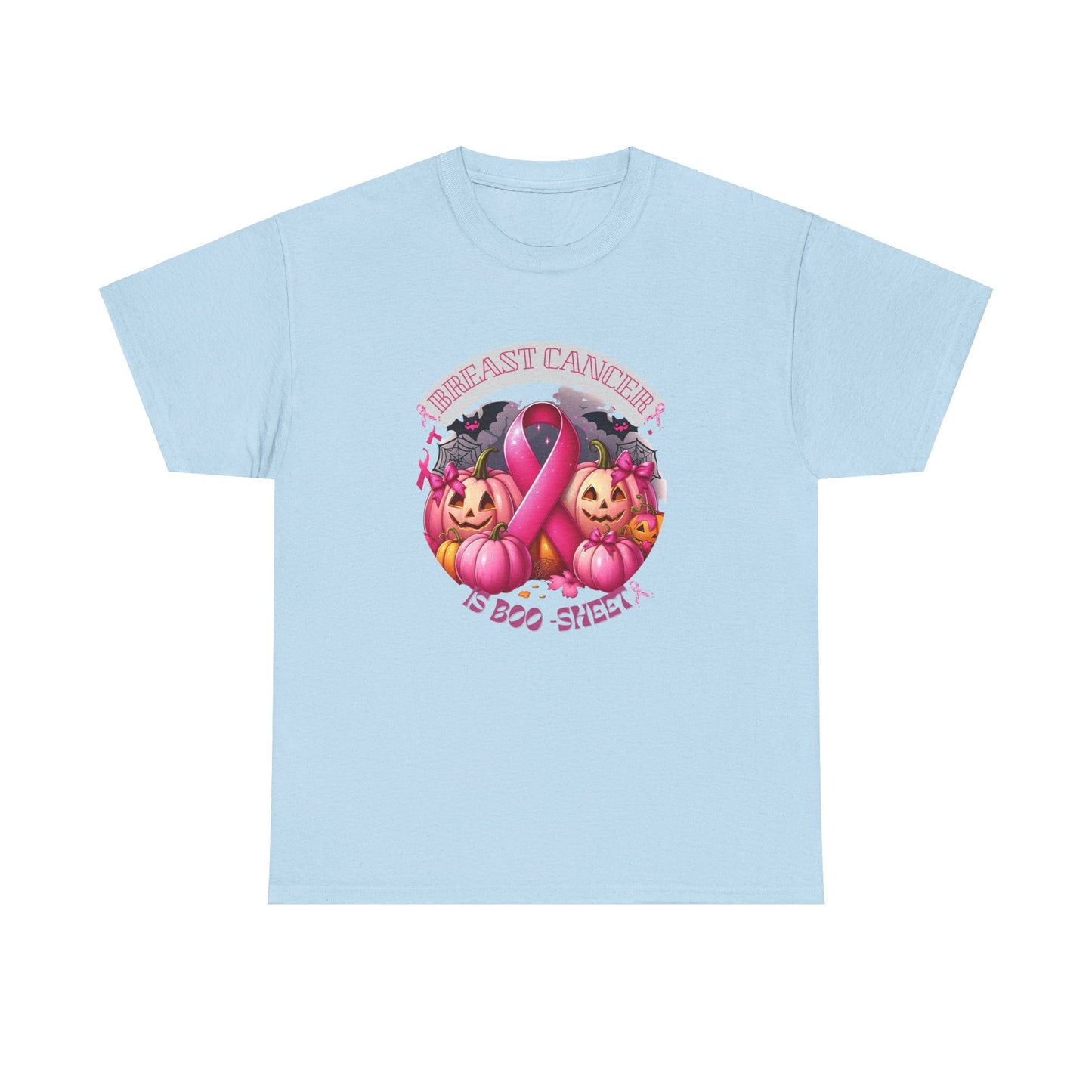 Breast Cancer Boo Sheet Unisex Heavy Cotton Tee