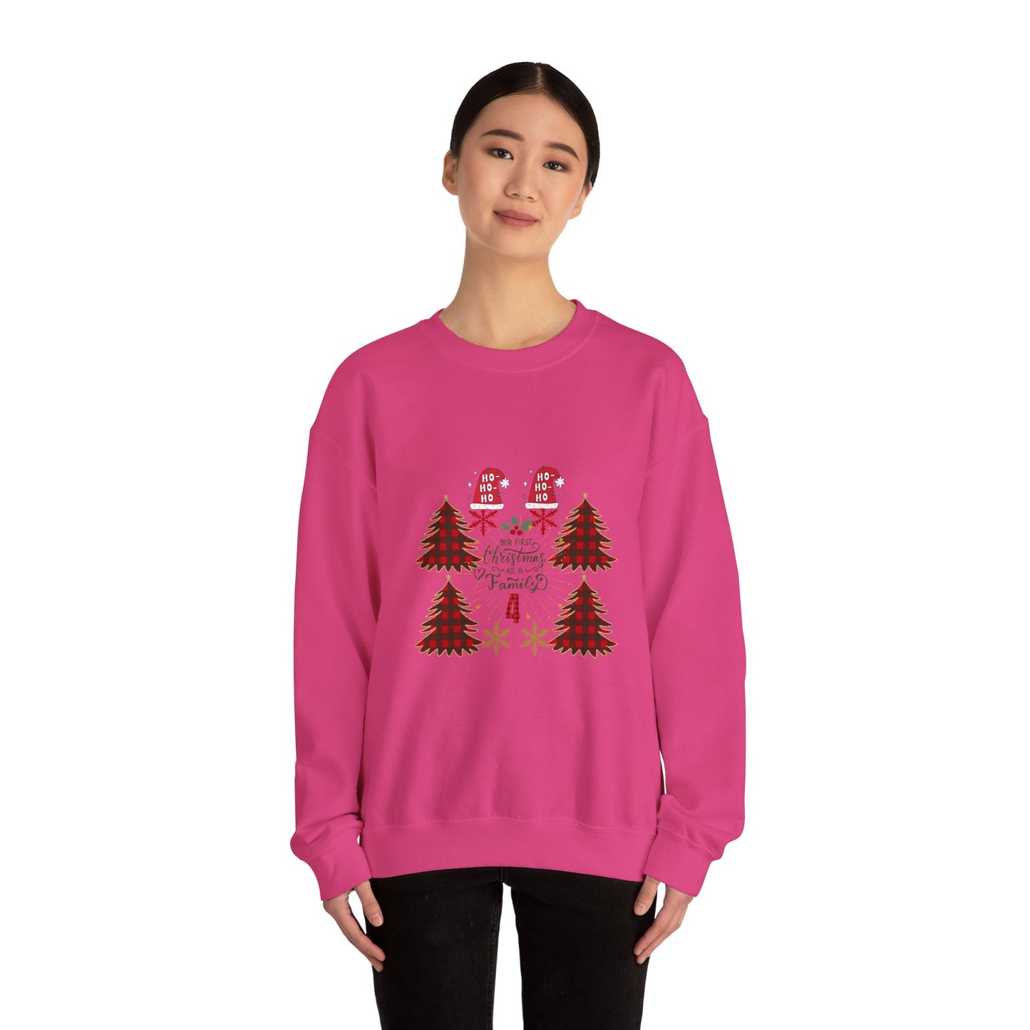 First Christmas as Family of 4 Holiday Unisex Sweatshirt