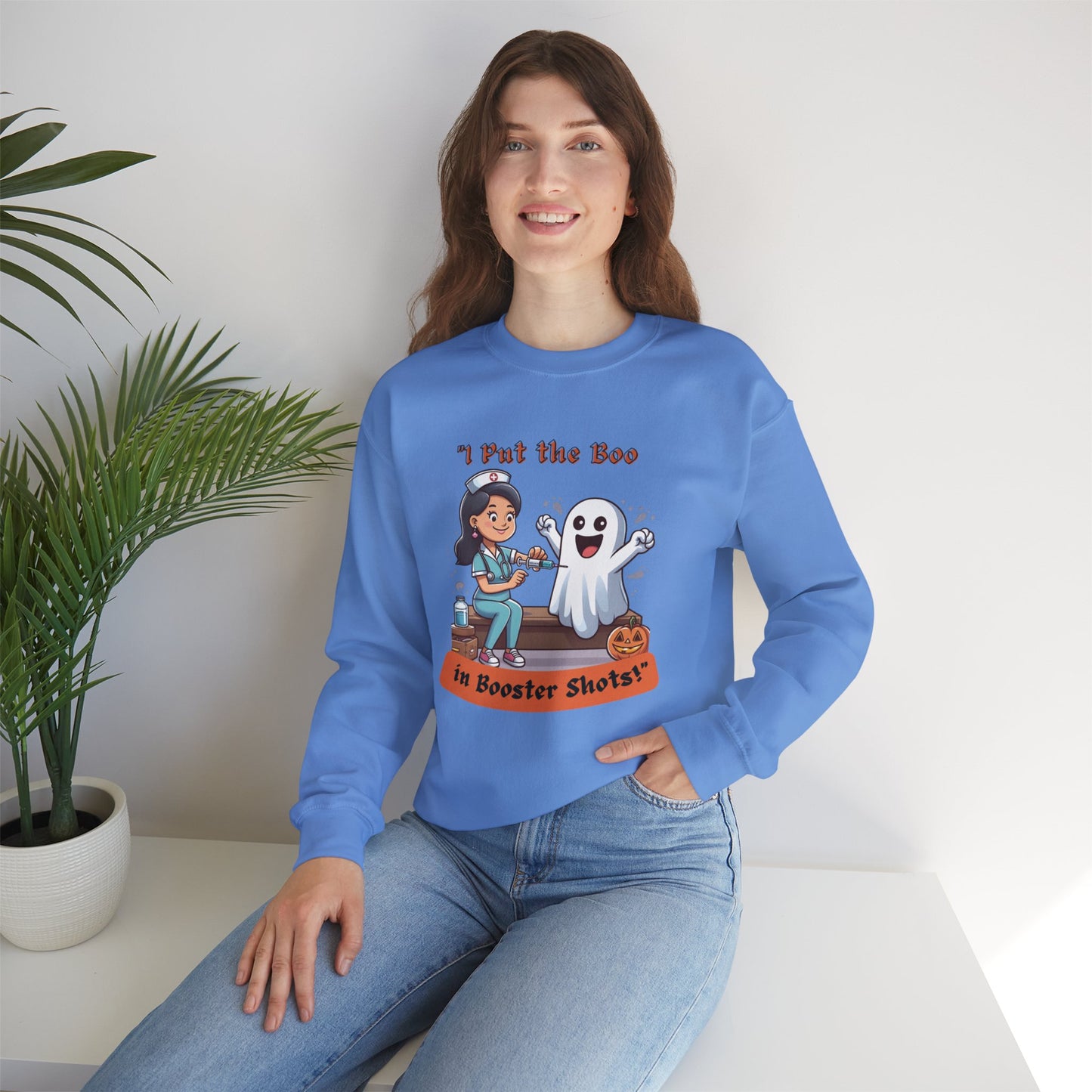 Booster Shots Unisex Heavy Blend™ Crewneck Sweatshirt