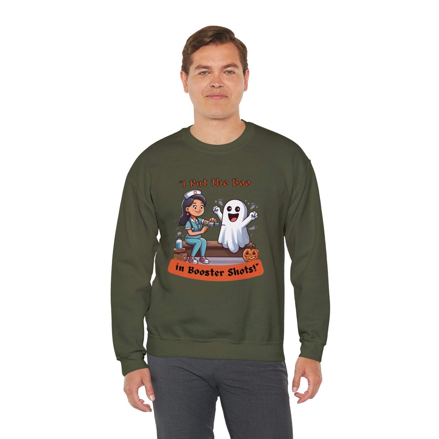 Booster Shots Unisex Heavy Blend™ Crewneck Sweatshirt