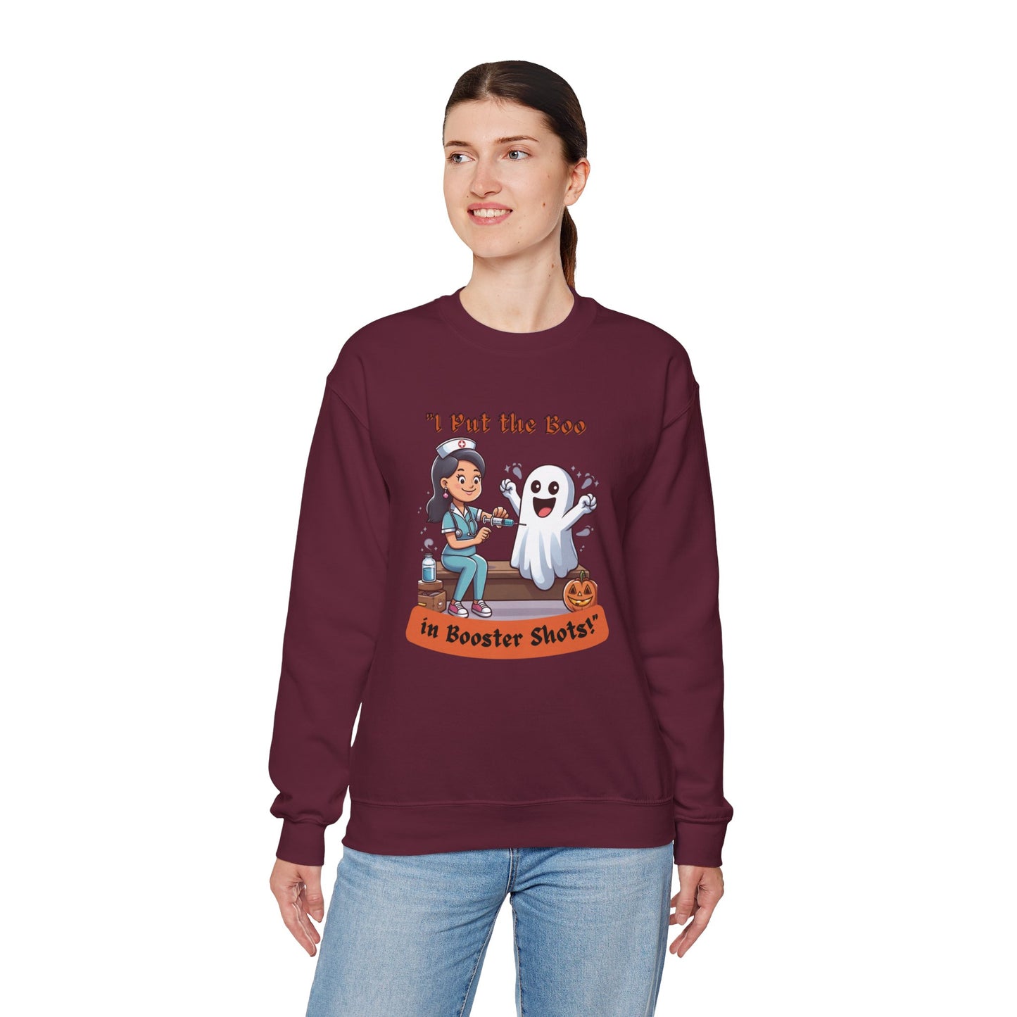 Booster Shots Unisex Heavy Blend™ Crewneck Sweatshirt