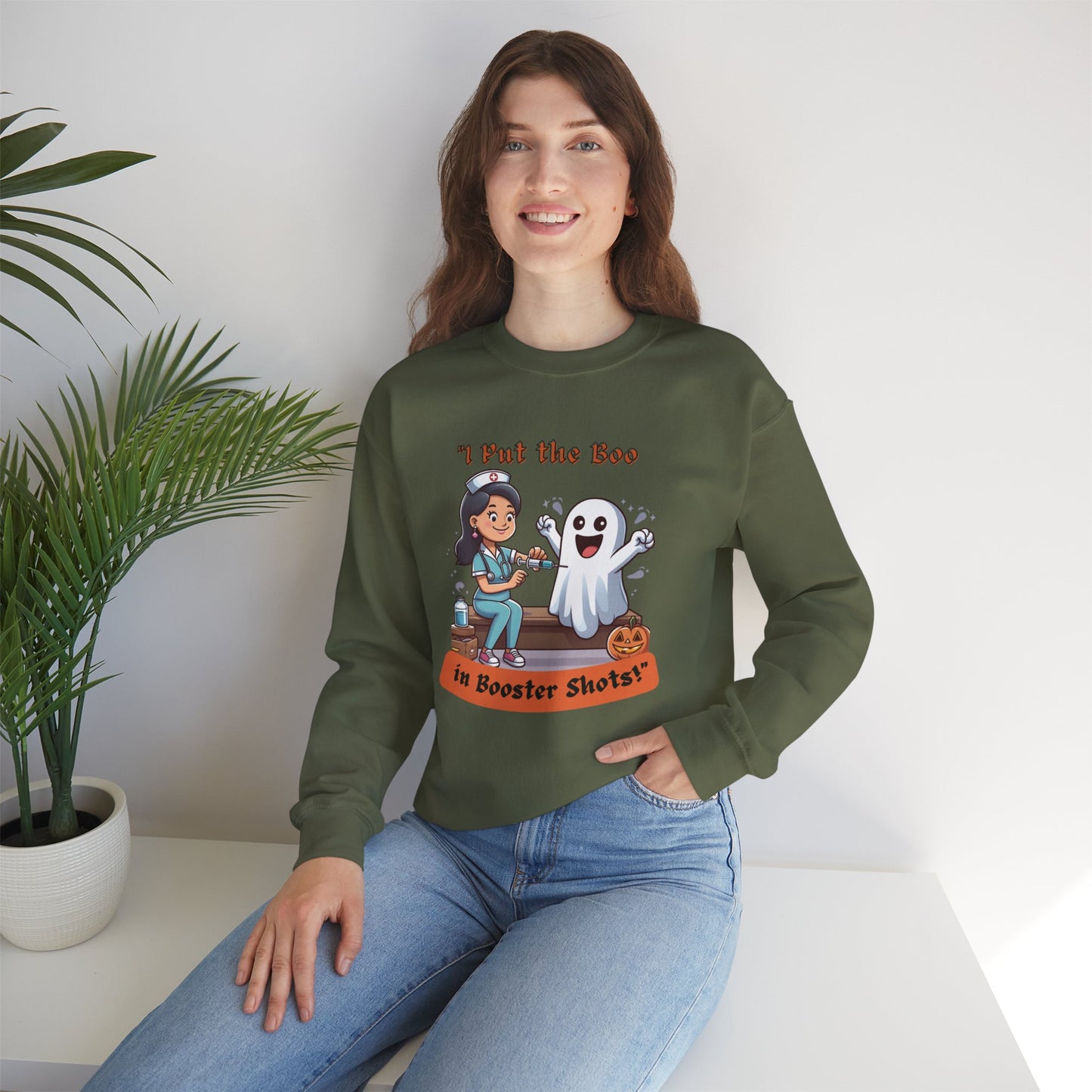 Booster Shots Unisex Heavy Blend™ Crewneck Sweatshirt