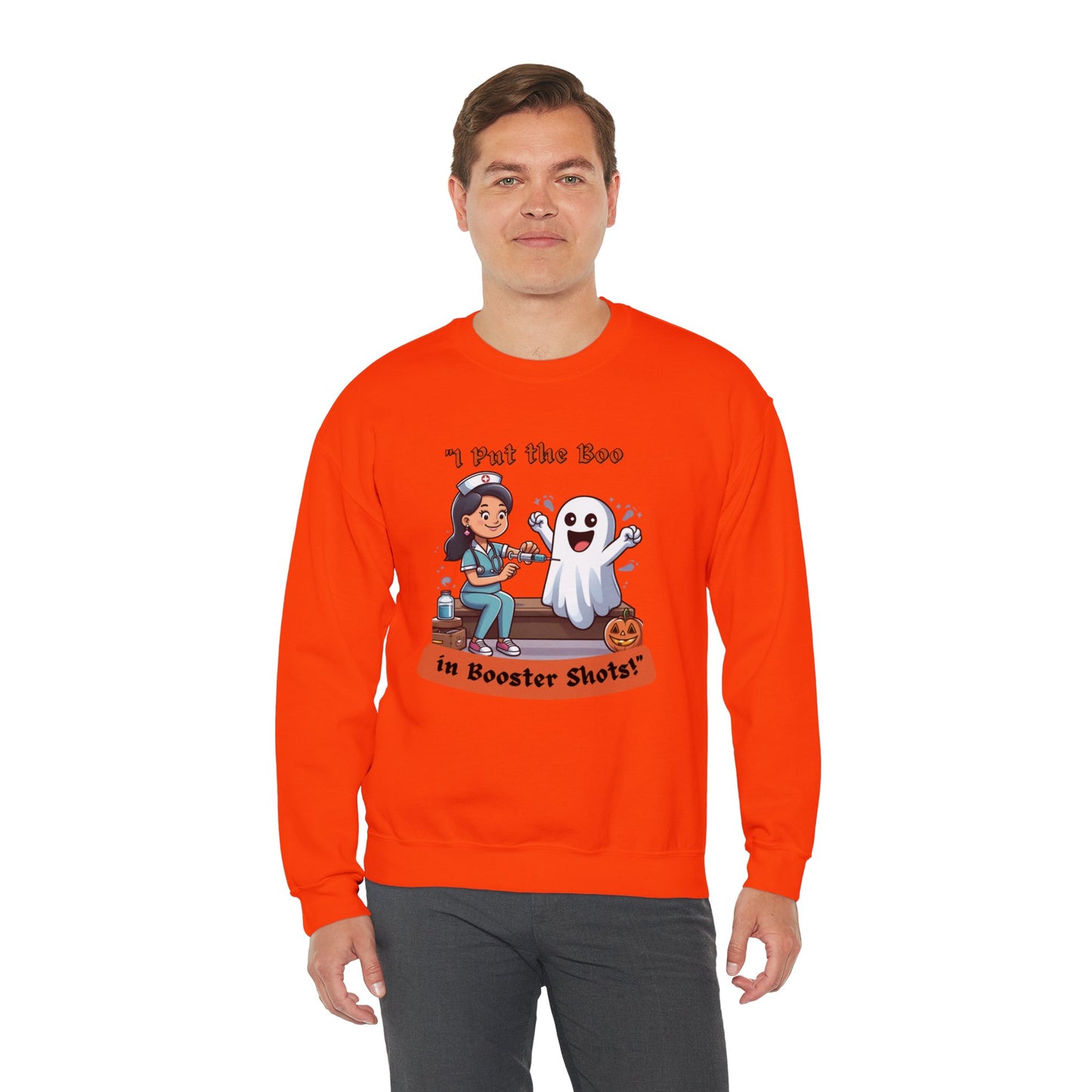 Booster Shots Unisex Heavy Blend™ Crewneck Sweatshirt