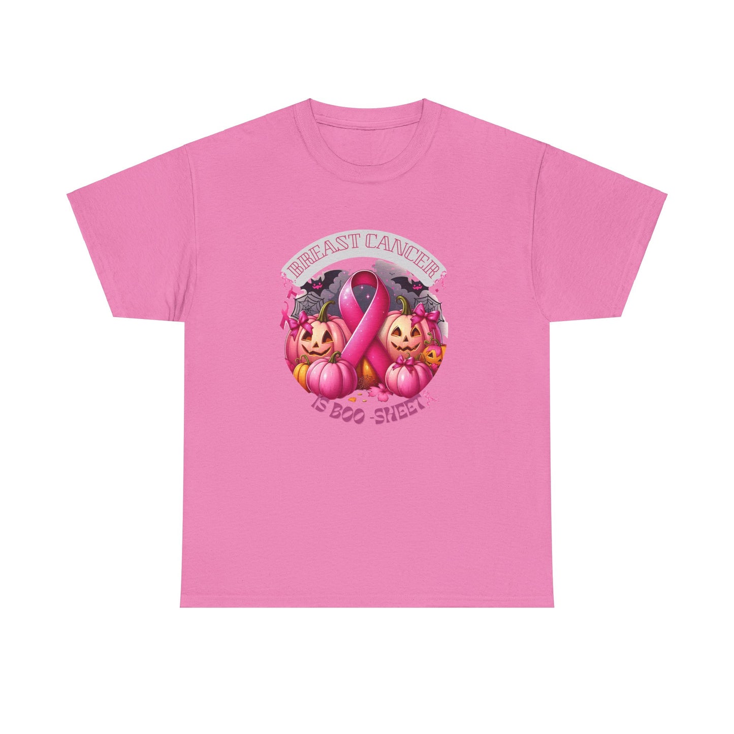 Breast Cancer Boo Sheet Unisex Heavy Cotton Tee