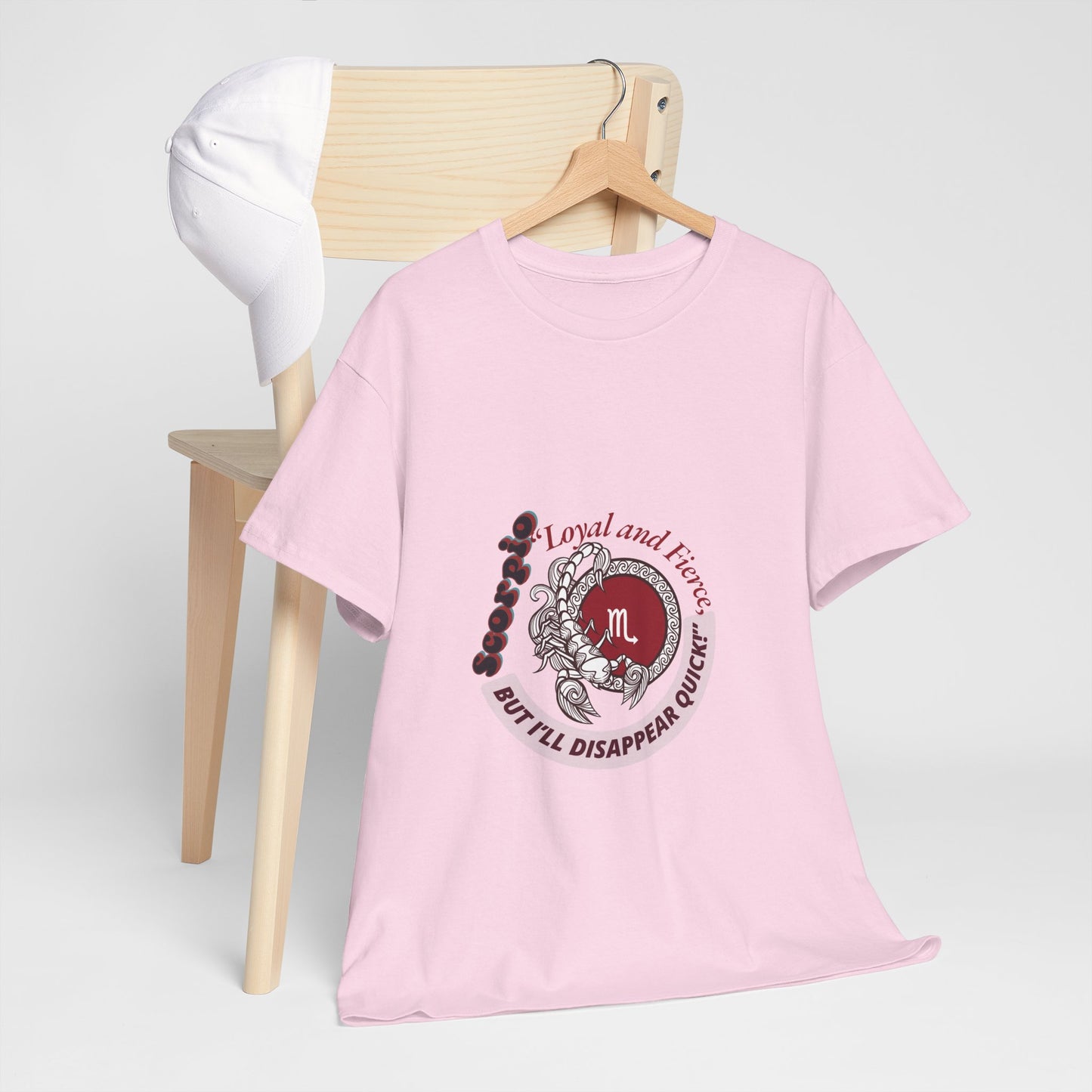 Scorpio Loyal and Fierce T- Shirt Unisex Heavy Cotton Tee