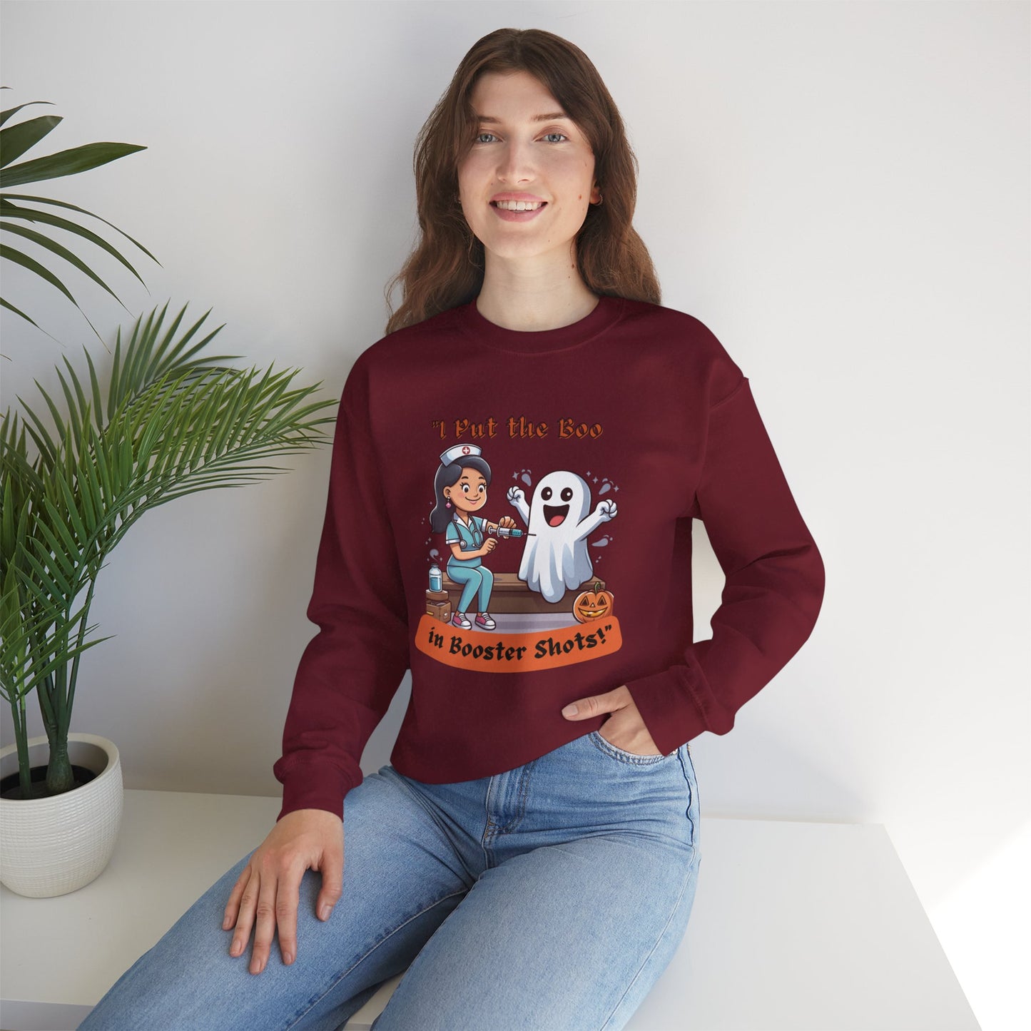 Booster Shots Unisex Heavy Blend™ Crewneck Sweatshirt