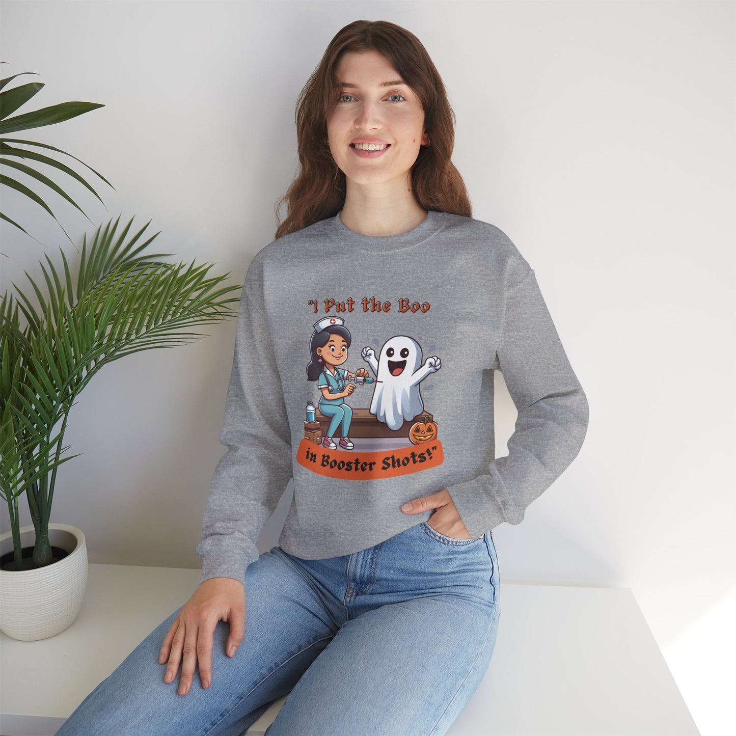 Booster Shots Unisex Heavy Blend™ Crewneck Sweatshirt