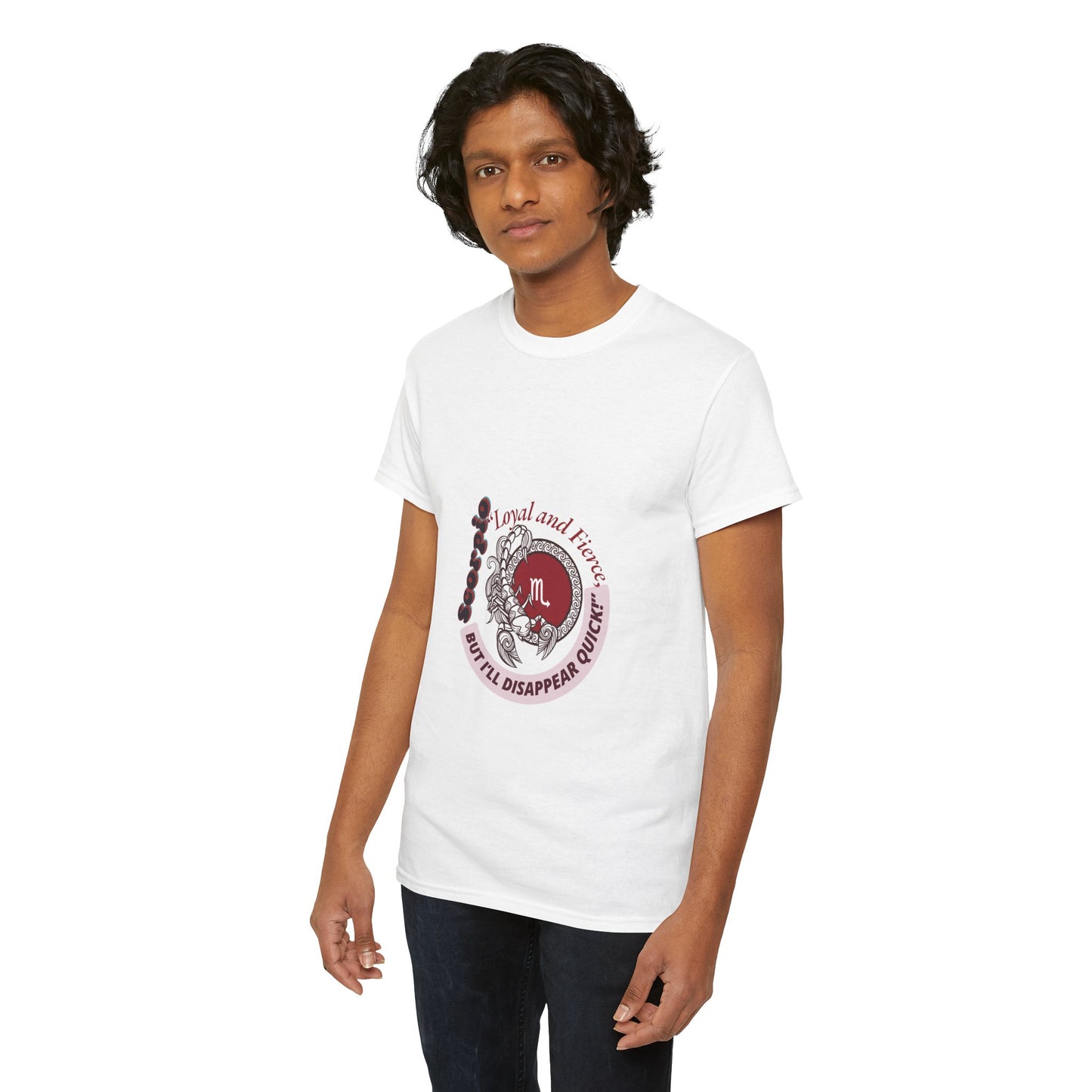 Scorpio Loyal and Fierce T- Shirt Unisex Heavy Cotton Tee