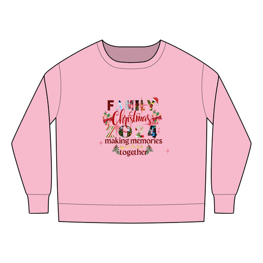 Family Christmas Holiday 2024 Unisex Toddler Sweatshirt