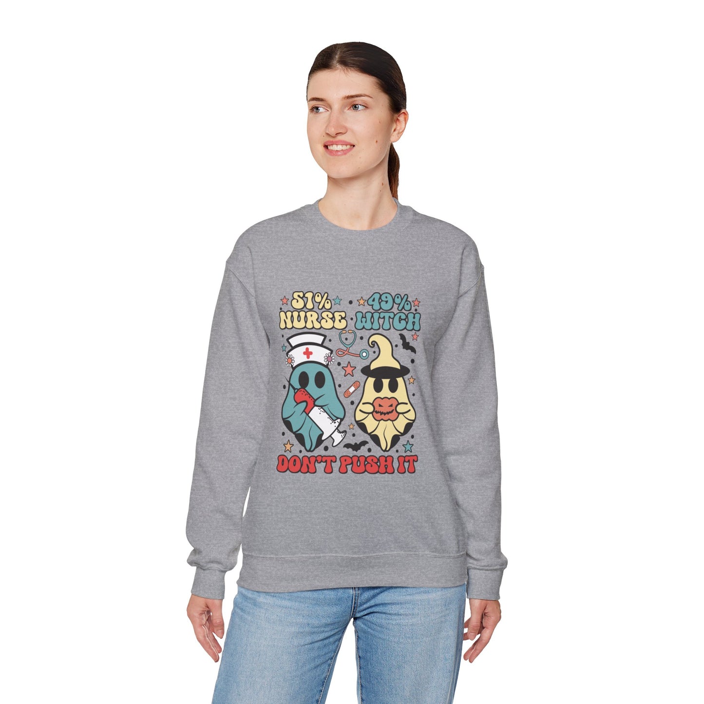 Don't Push It Unisex Heavy Blend™ Crewneck Sweatshirt