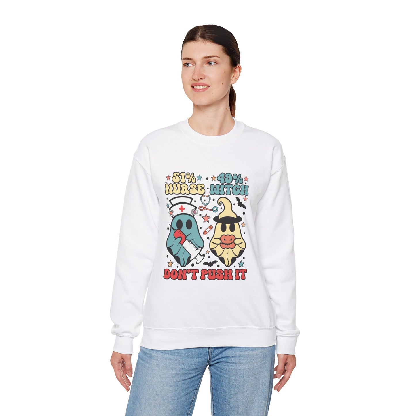 Don't Push It Unisex Heavy Blend™ Crewneck Sweatshirt