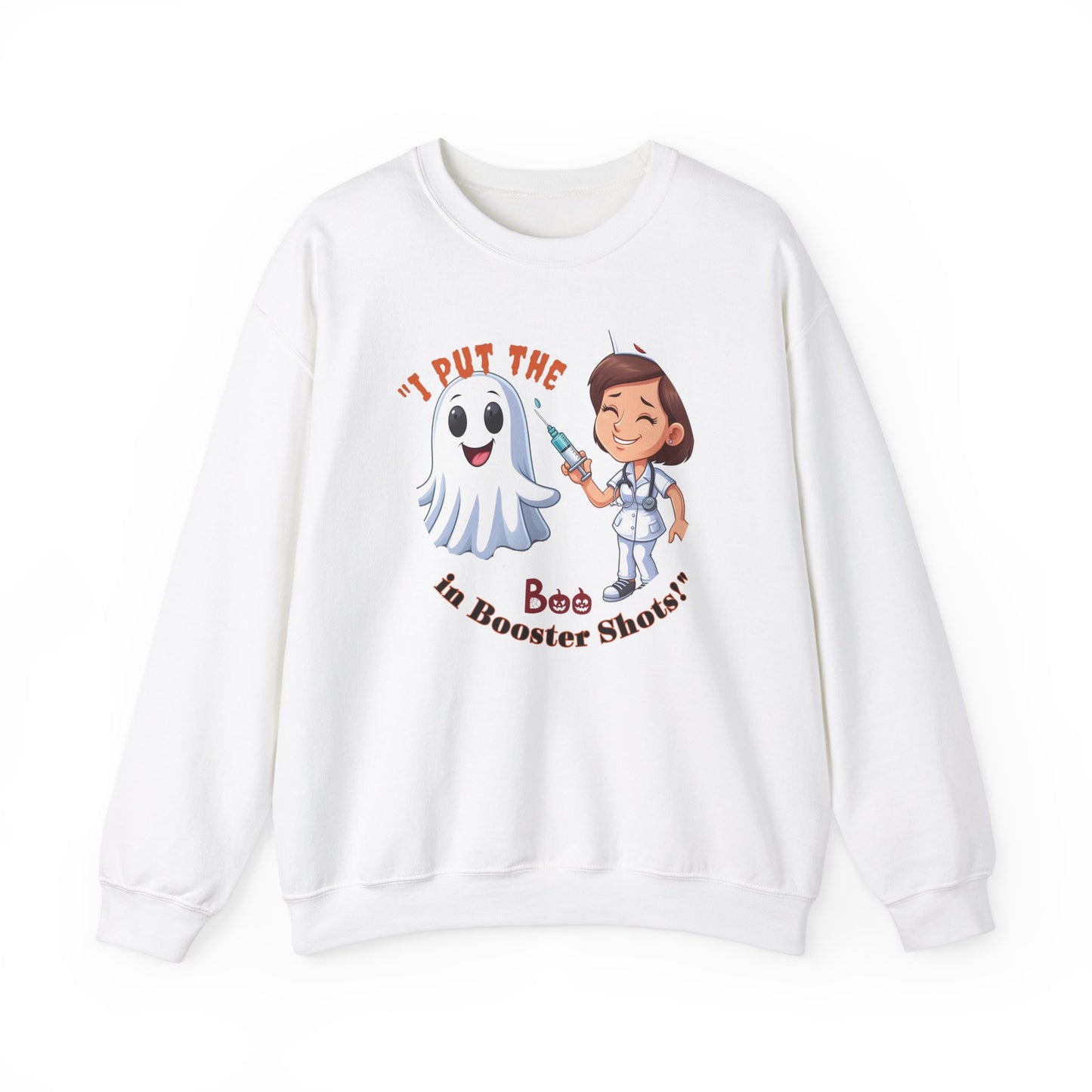 Booster Shots 1 Unisex Heavy Blend™ Crewneck Sweatshirt