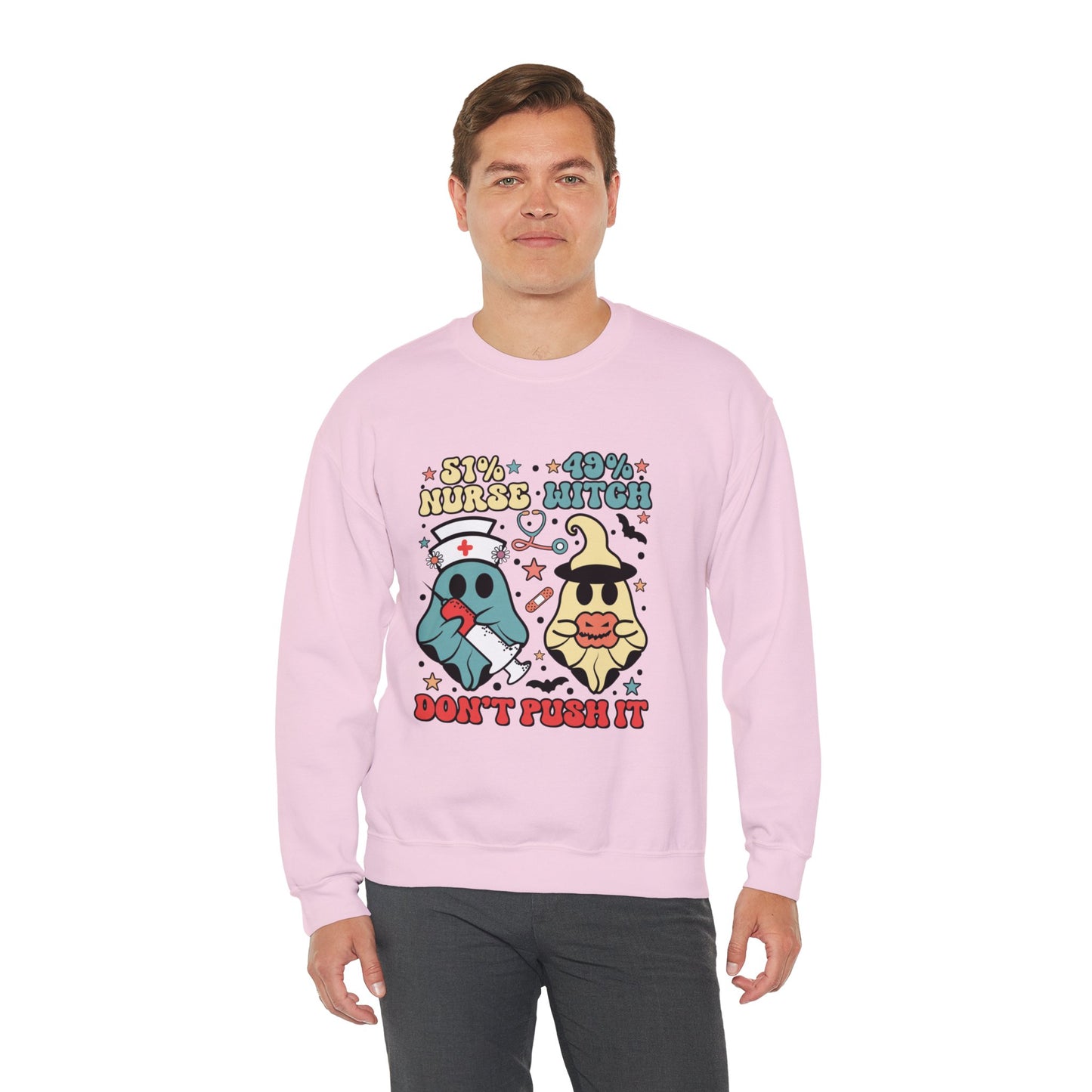 Don't Push It Unisex Heavy Blend™ Crewneck Sweatshirt