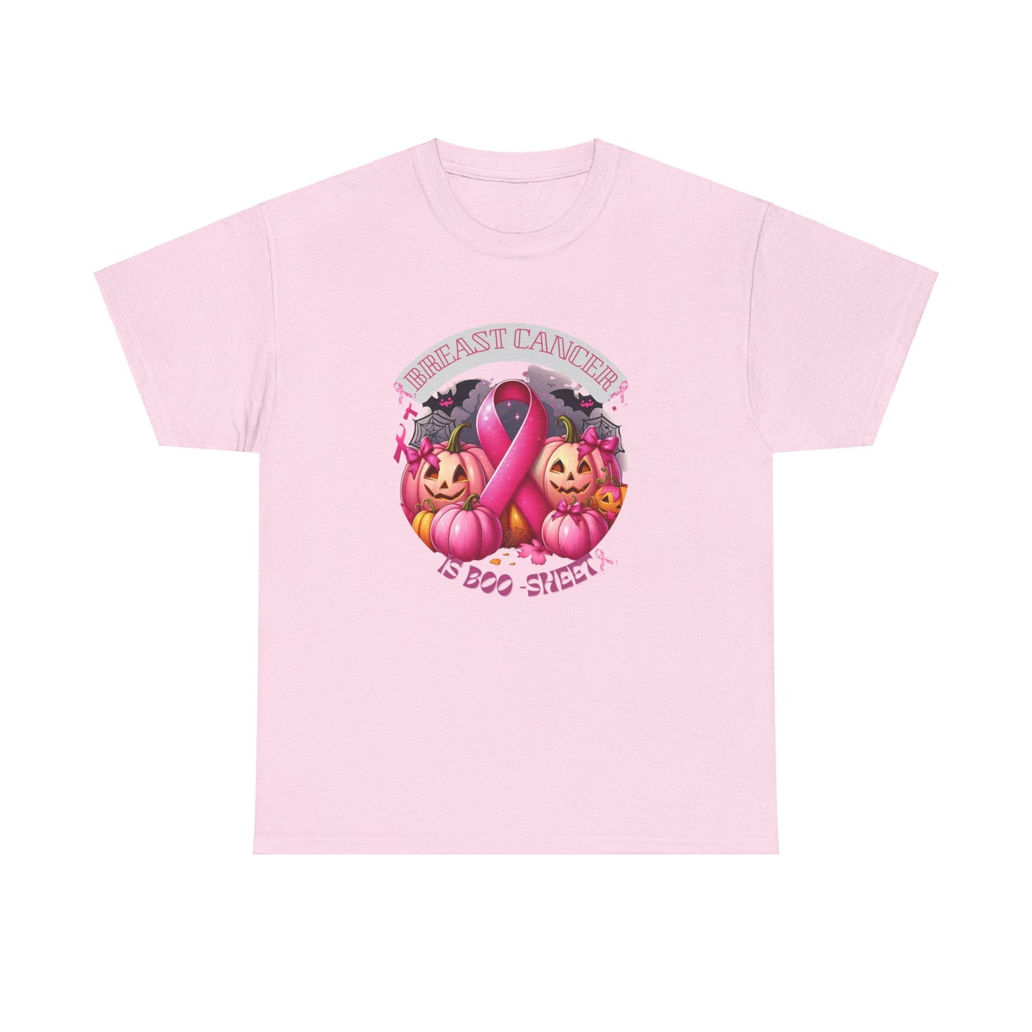 Breast Cancer Boo Sheet Unisex Heavy Cotton Tee