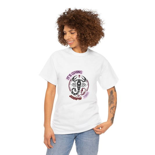 Scorpio Vibes T- Shirt Unisex Heavy Cotton Tee