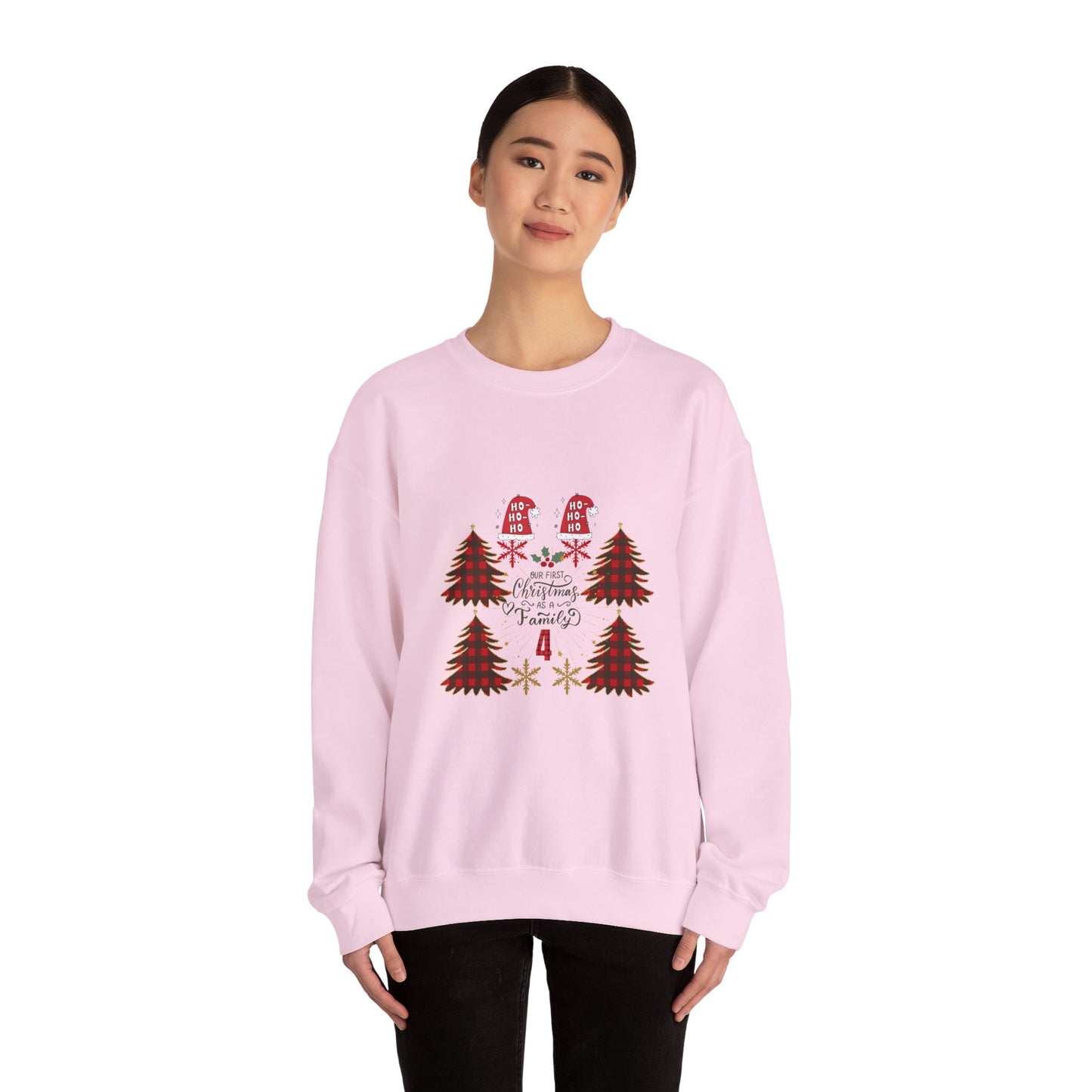 First Christmas as Family of 4 Holiday Unisex Sweatshirt