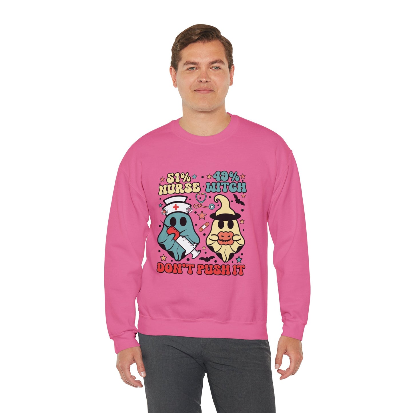 Don't Push It Unisex Heavy Blend™ Crewneck Sweatshirt