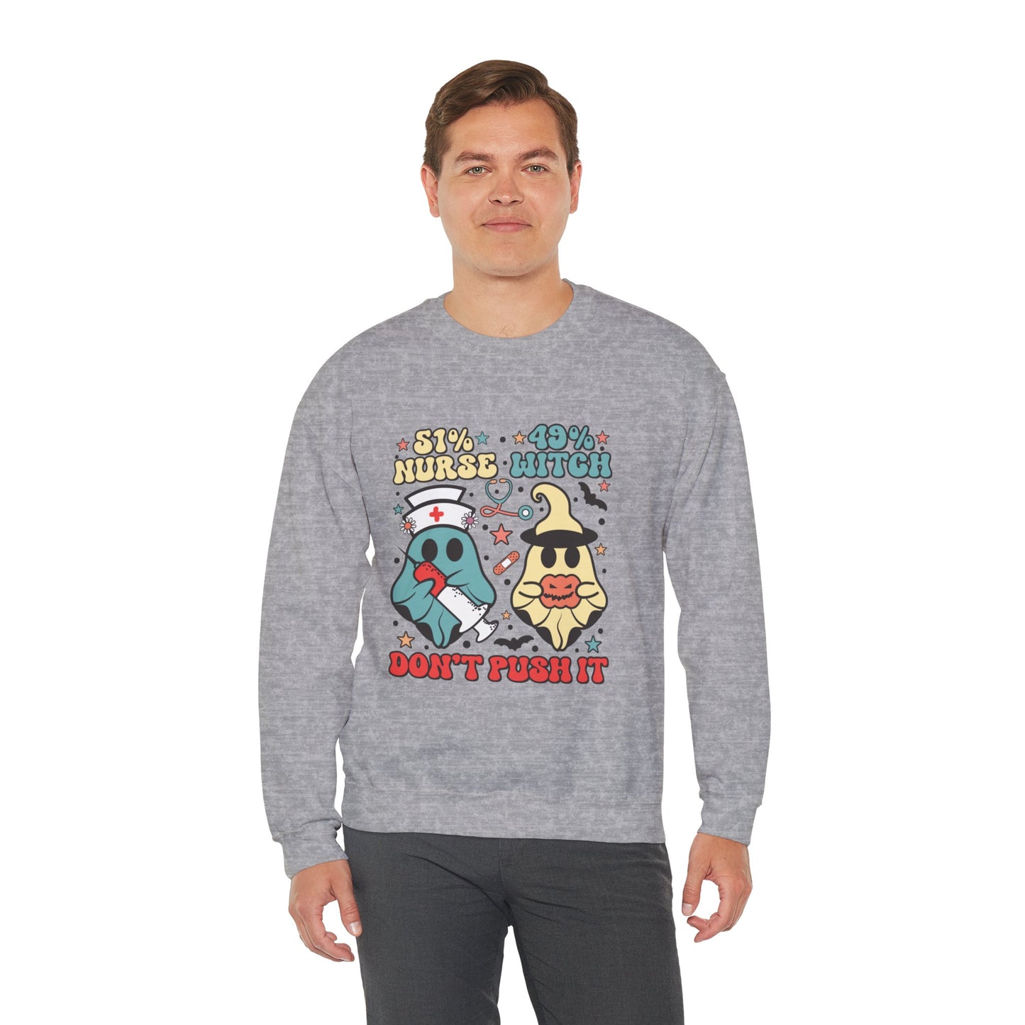 Don't Push It Unisex Heavy Blend™ Crewneck Sweatshirt