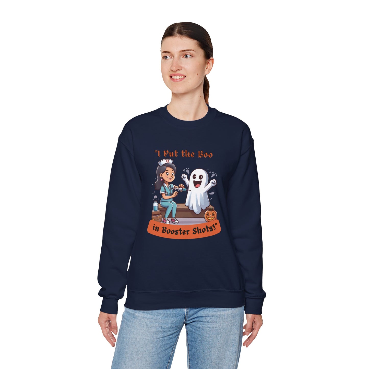 Booster Shots Unisex Heavy Blend™ Crewneck Sweatshirt