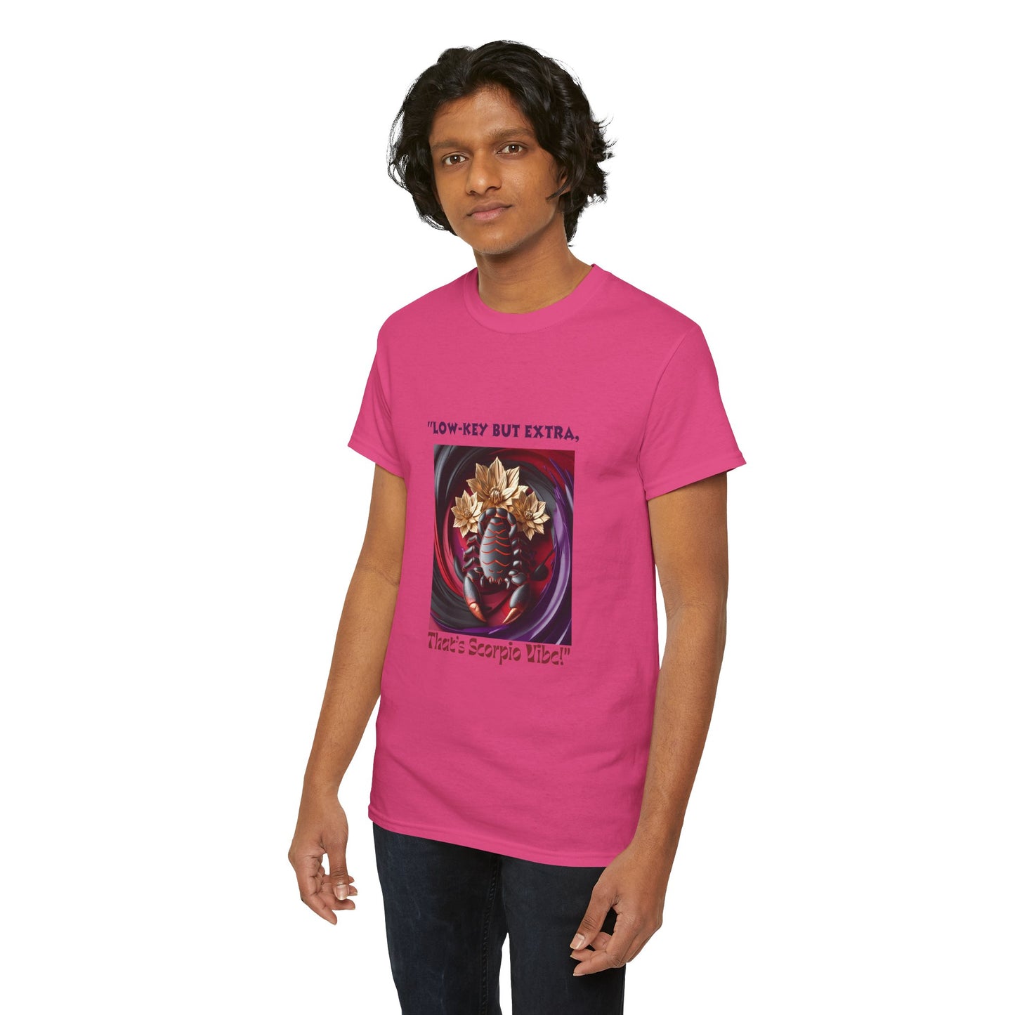 Scorpio Low Key T- Shirt Unisex Heavy Cotton Tee