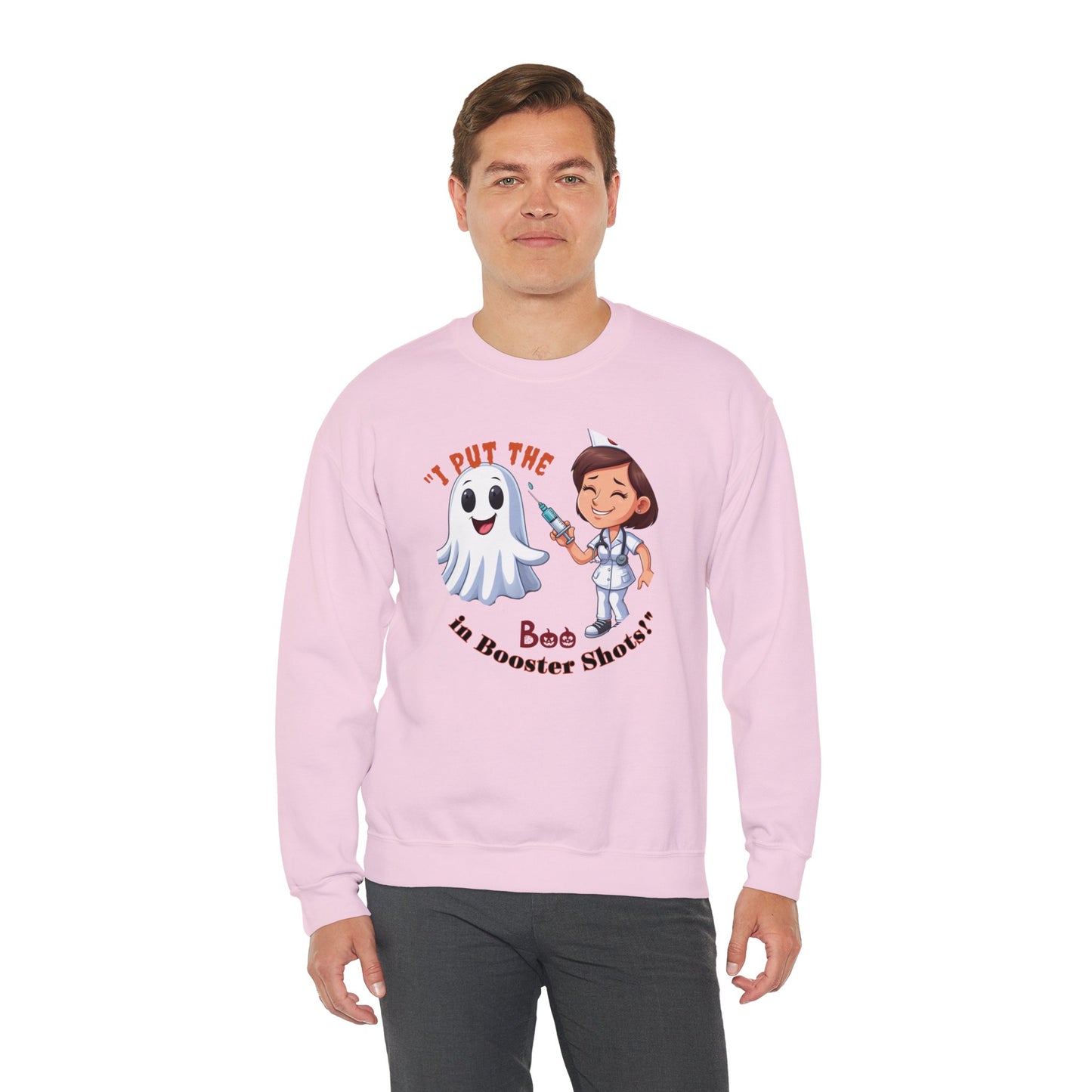 Booster Shots 1 Unisex Heavy Blend™ Crewneck Sweatshirt