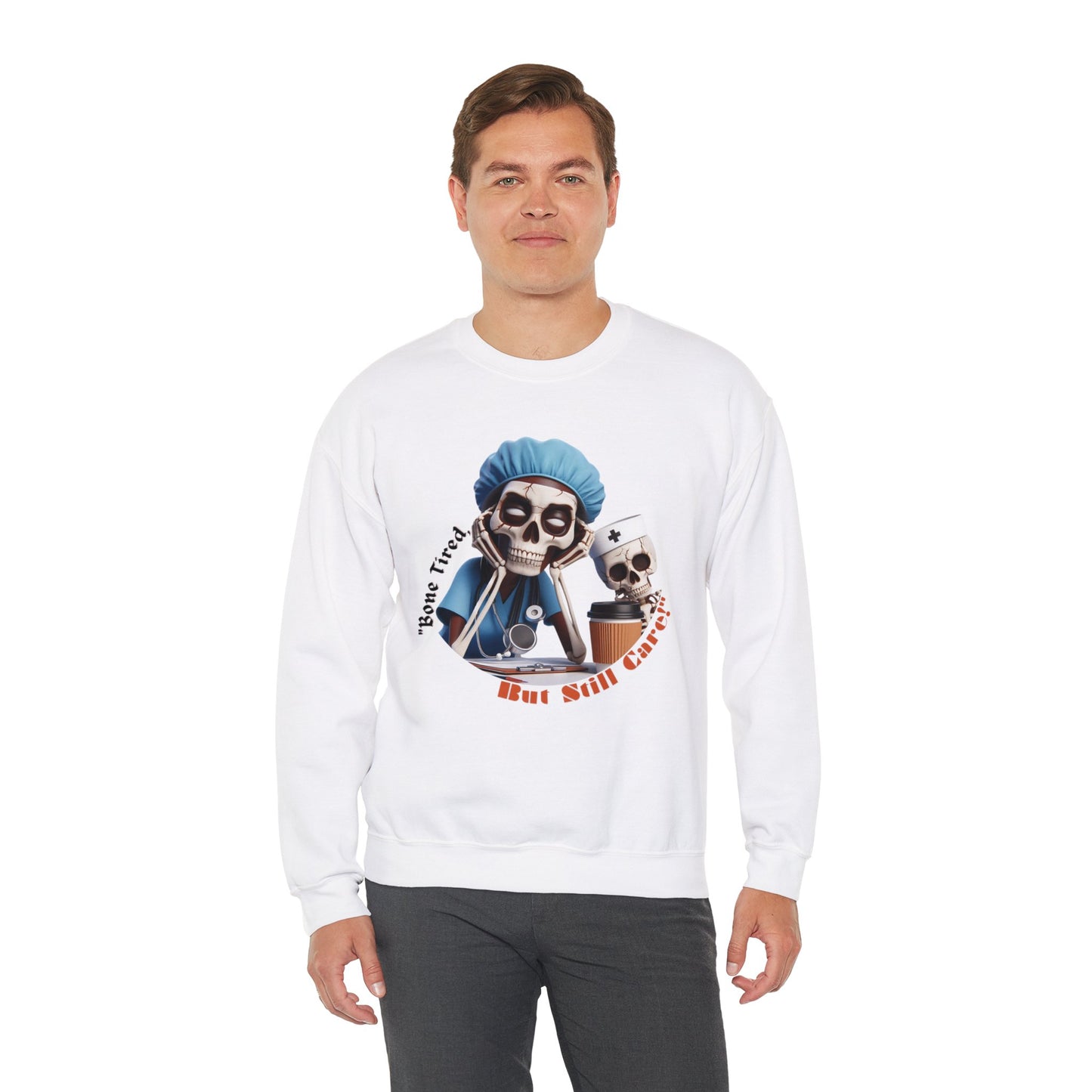 Bone Tired Unisex Heavy Blend™ Crewneck Sweatshirt