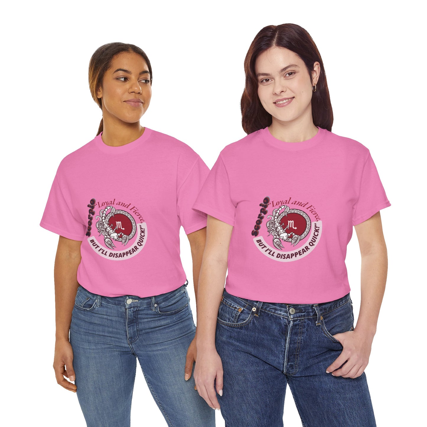 Scorpio Loyal and Fierce T- Shirt Unisex Heavy Cotton Tee