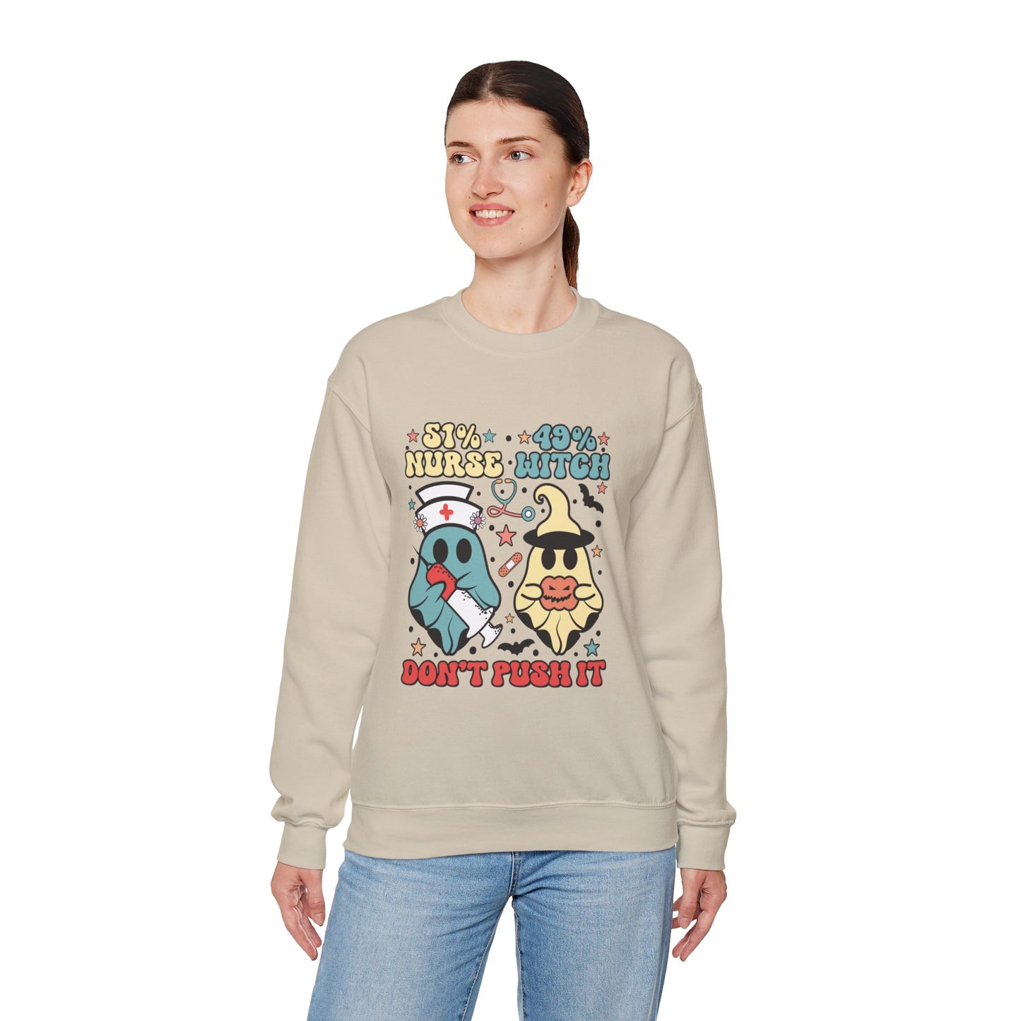 Don't Push It Unisex Heavy Blend™ Crewneck Sweatshirt