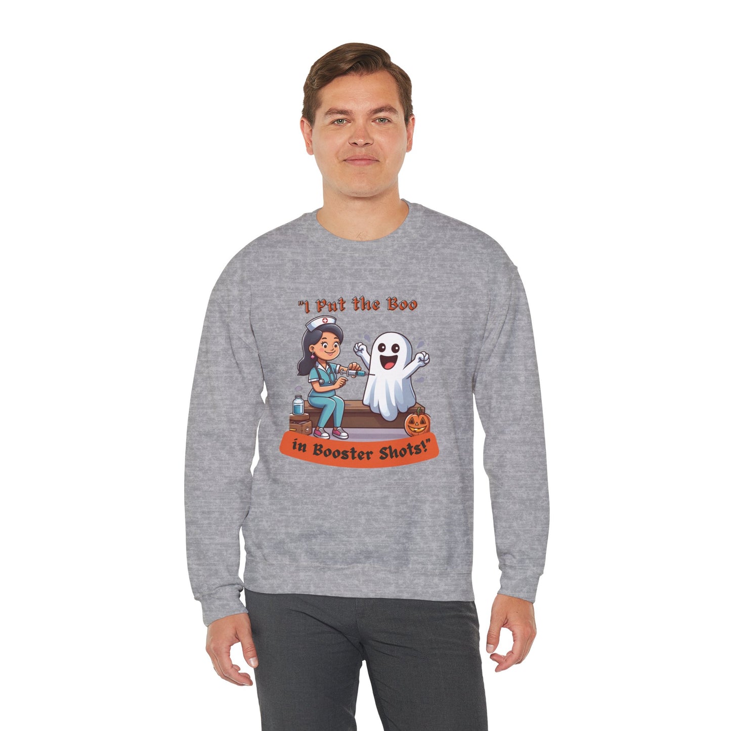 Booster Shots Unisex Heavy Blend™ Crewneck Sweatshirt