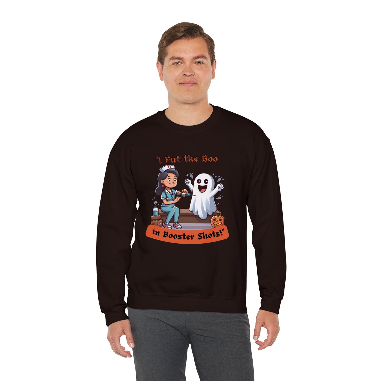 Booster Shots Unisex Heavy Blend™ Crewneck Sweatshirt