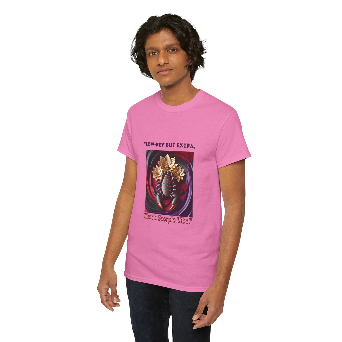 Scorpio Low Key T- Shirt Unisex Heavy Cotton Tee